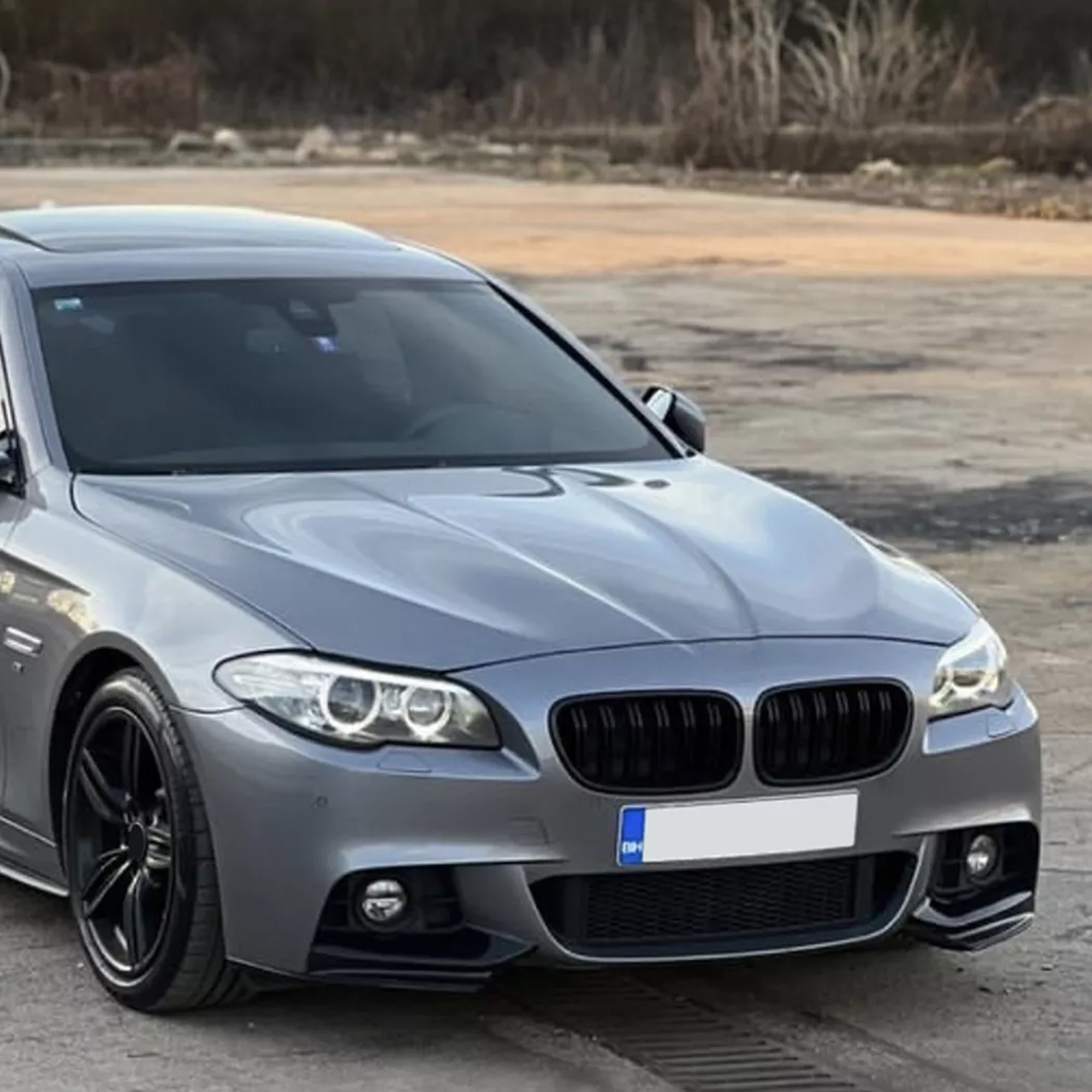 Front Bumper FLAP Wrap for BMW 5 Series F10 F11 2011-2017 M Sport, 2pcs FLAP Canards Lip Splitter Corner Trim Cover Adjustable Tuning Body Part Body Kit