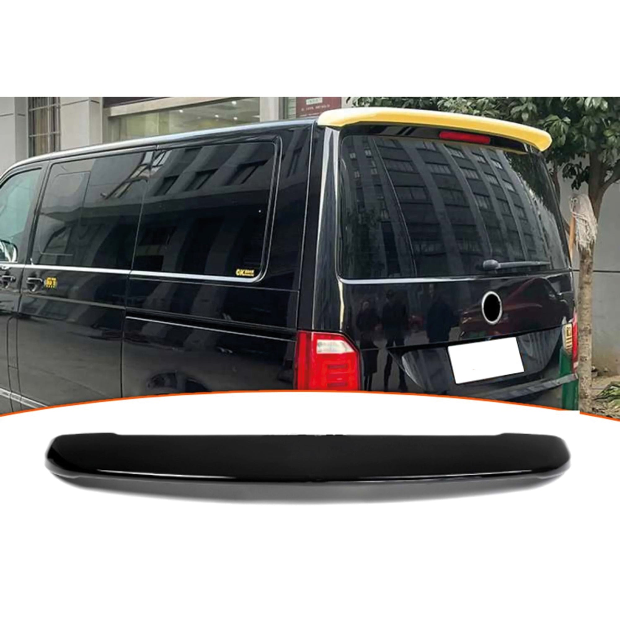 Rear Roof Spoiler For VW Transporter T5-T6 2003-2019 1 DOOR Spoiler Piano Black ABS Plastic