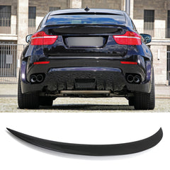 Rear Spoiler For BMW X6 E71 E72 X6 2008-2015 Piano Black ABS Plastic