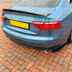 Rear Trunk Spoiler For Audi A4 B8 2009-2016 R Style Spoiler Piano Black ABS Plastic