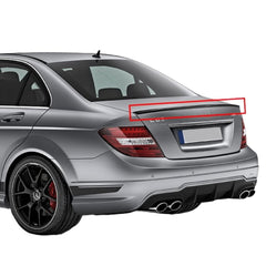 Rear Spoiler For Mercedes W204 AMG Style 2007-2014 Piano Black ABS Plastic