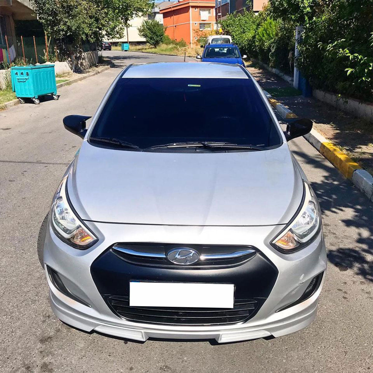 Mirror Cover for Hyundai Accent Blue 2011-2018 Batman Model