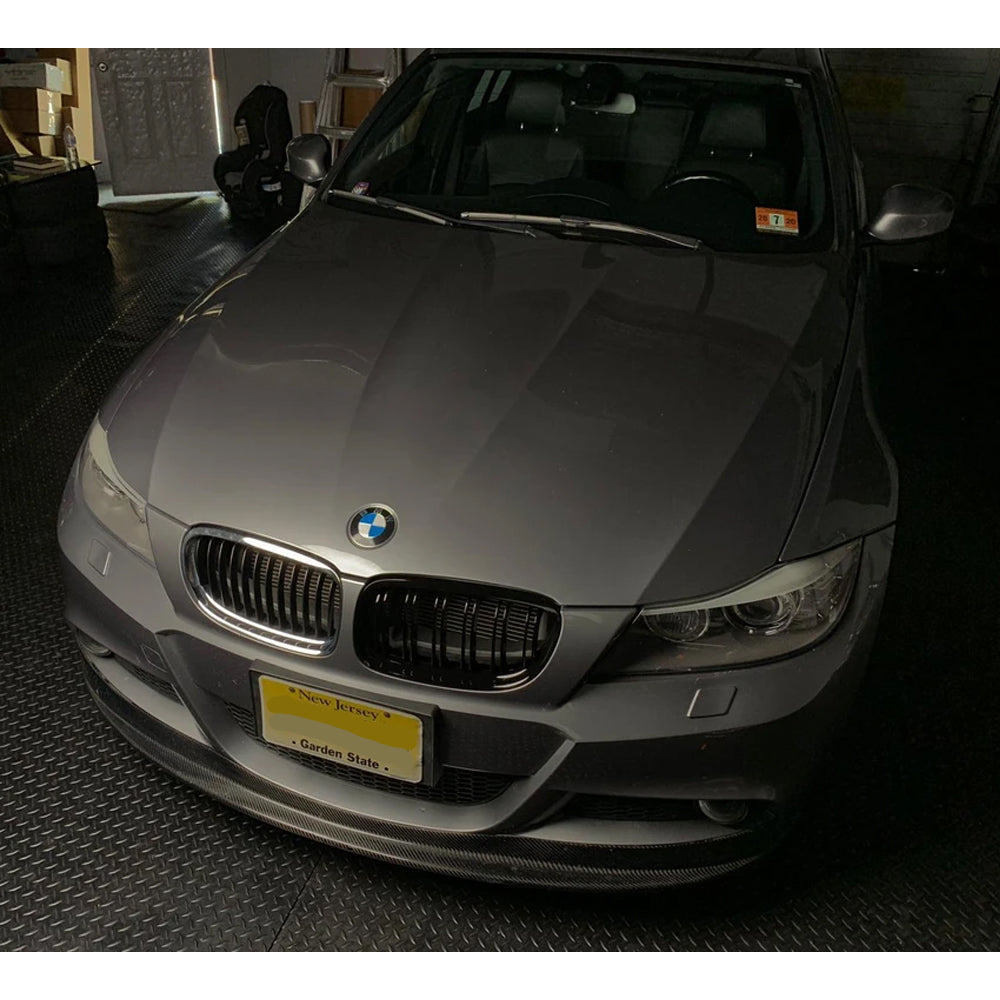 Front Bumper Kidney Racing Grille for BMW 3 Series E90 LCI 2009-2012 325i 320i 330i 335i Car Double Line Sport Grill Glossy Black Cover