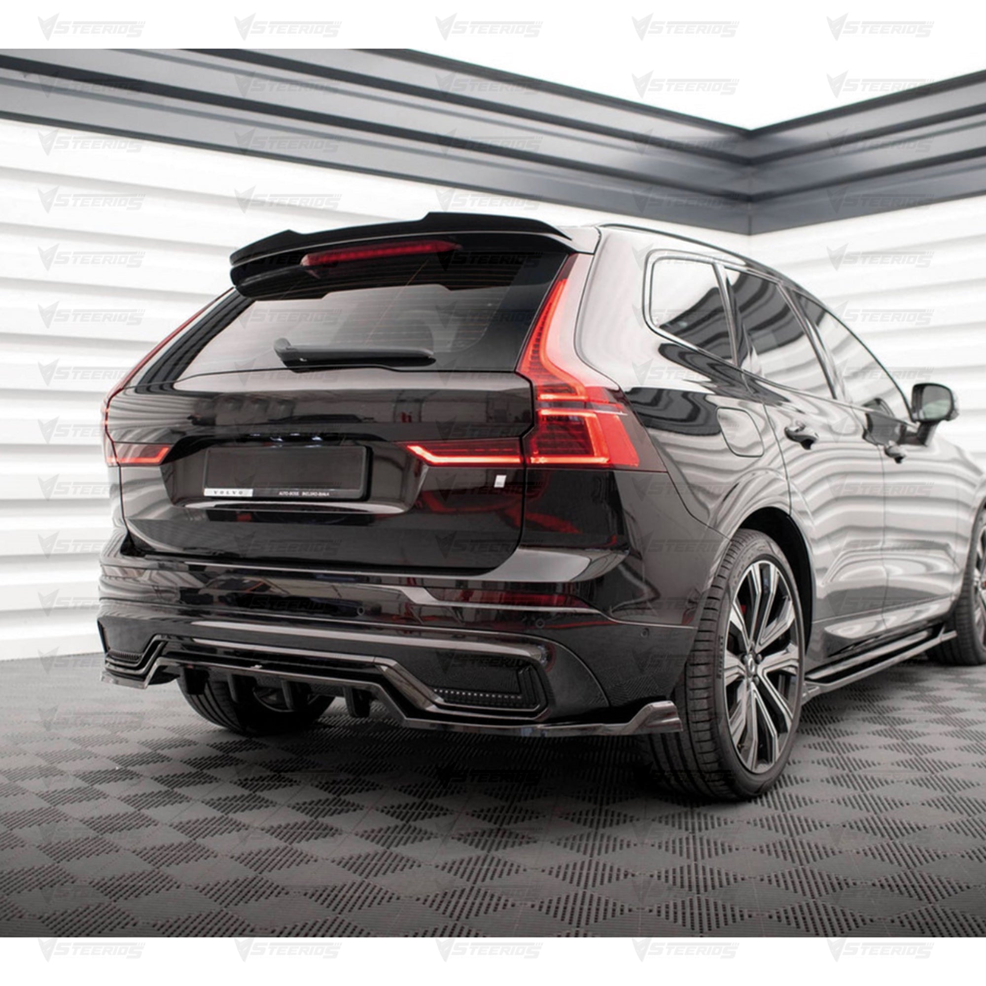 Rear Trunk Spoiler For Volvo XC60 2017-2022 Spoiler Piano Black ABS Plastic