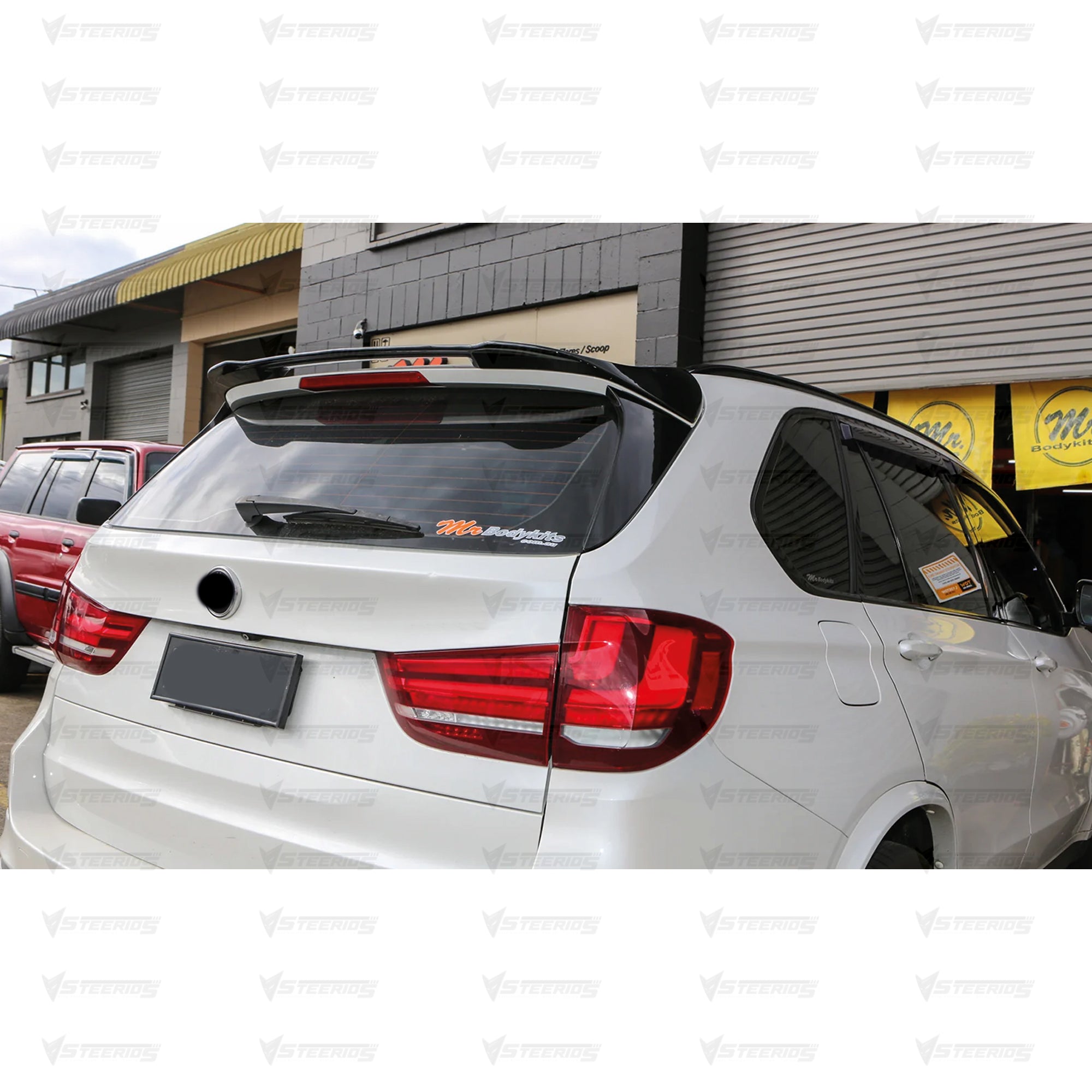 Rear Roof Spoiler For BMW X5 F15 2013-2017 Piano Black ABS Plastic