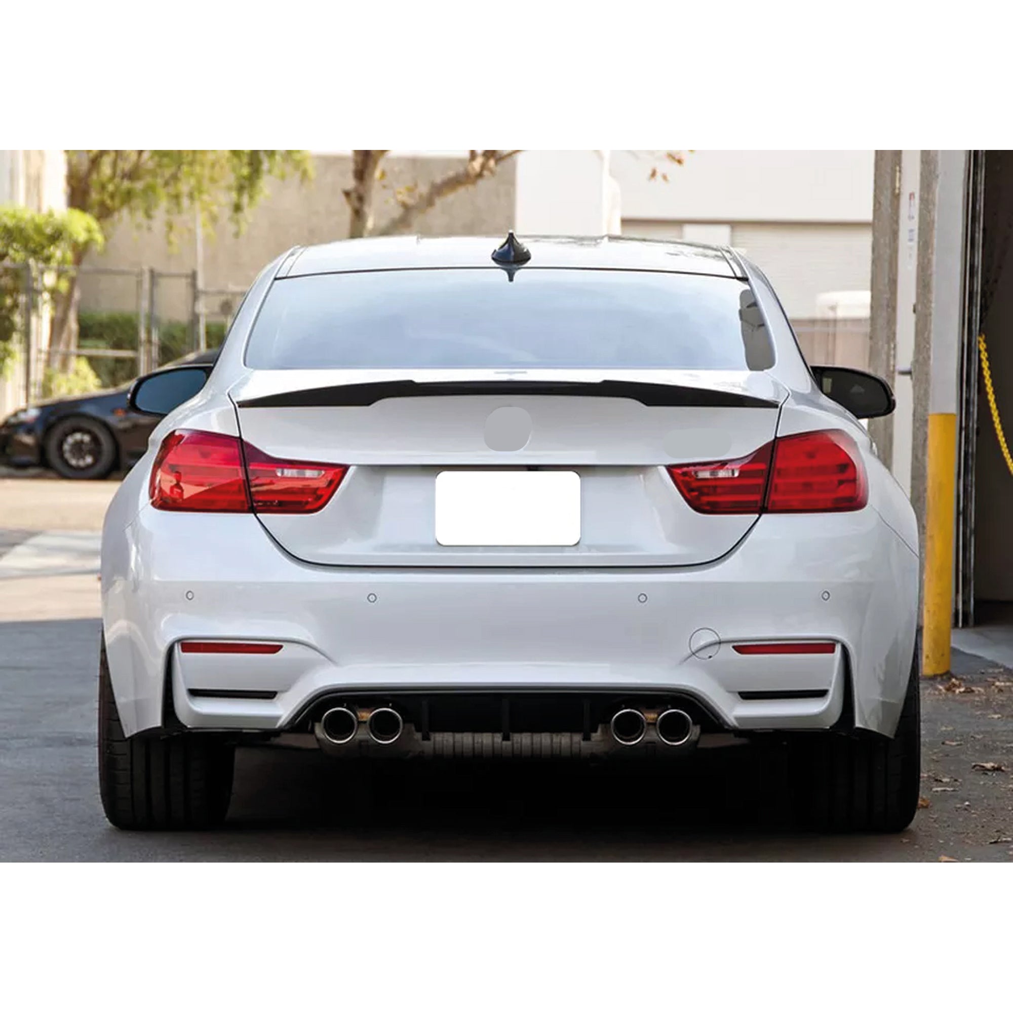Rear Spoiler For BMW 4 Series F32 / F32 Lci M4 Type 2012 2018 Piano Black ABS Plastic