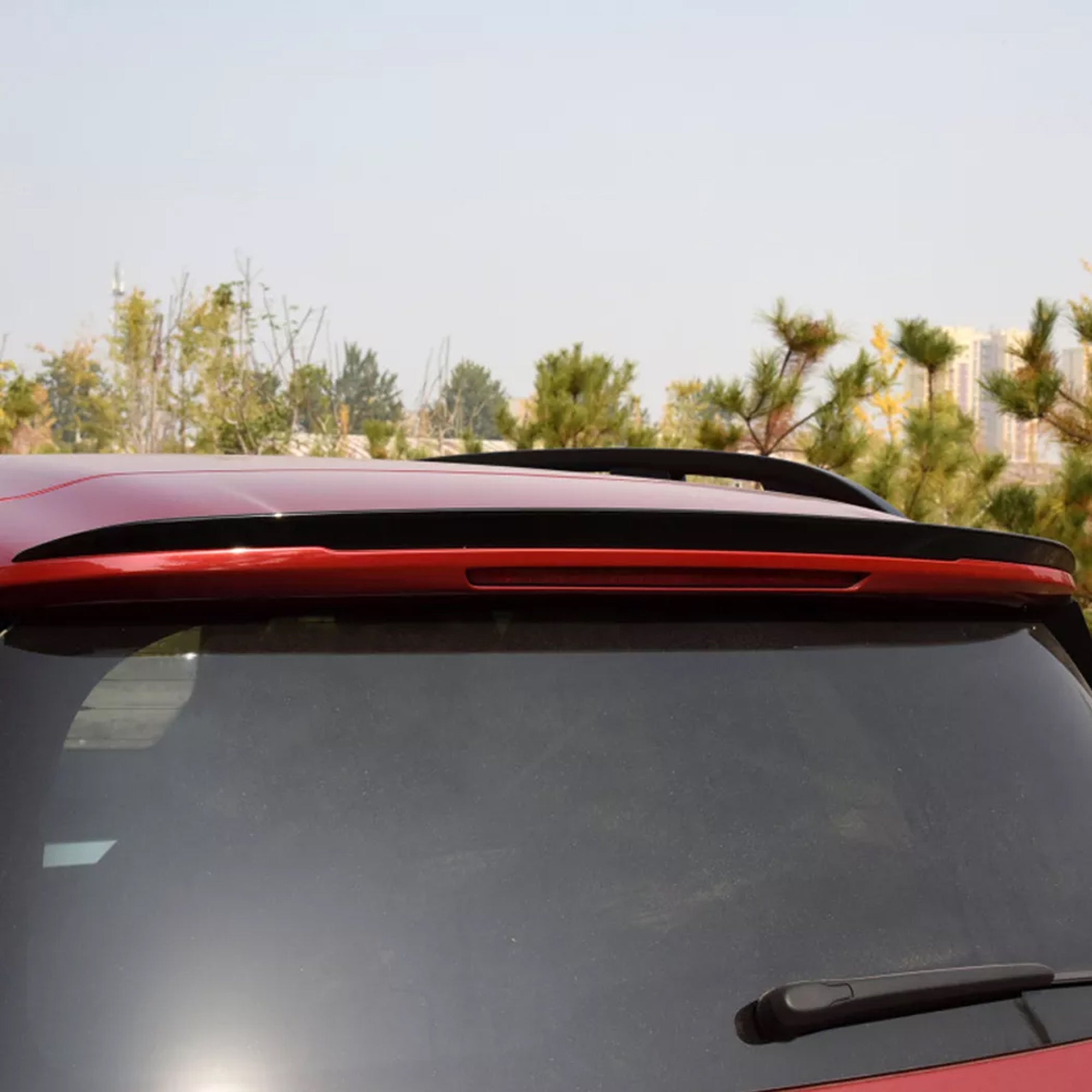 Rear Roof Spoiler For Mercedes Benz GLB Class X247 2019+ Spoiler Piano Black ABS Plastic