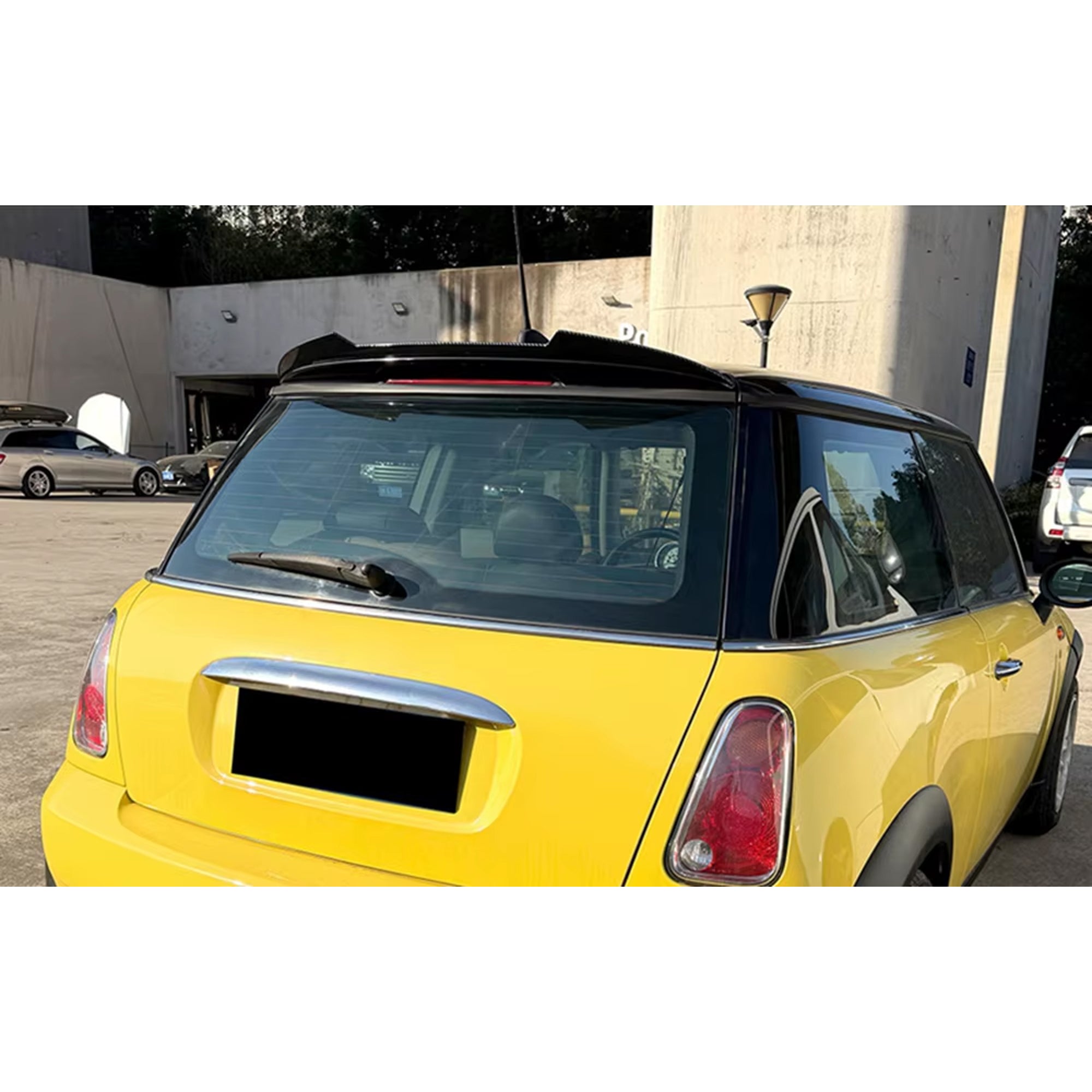 Rear Trunk Spoiler For Mini Cooper R50 2001-2006 M4 Style Spoiler Piano Black ABS Plastic