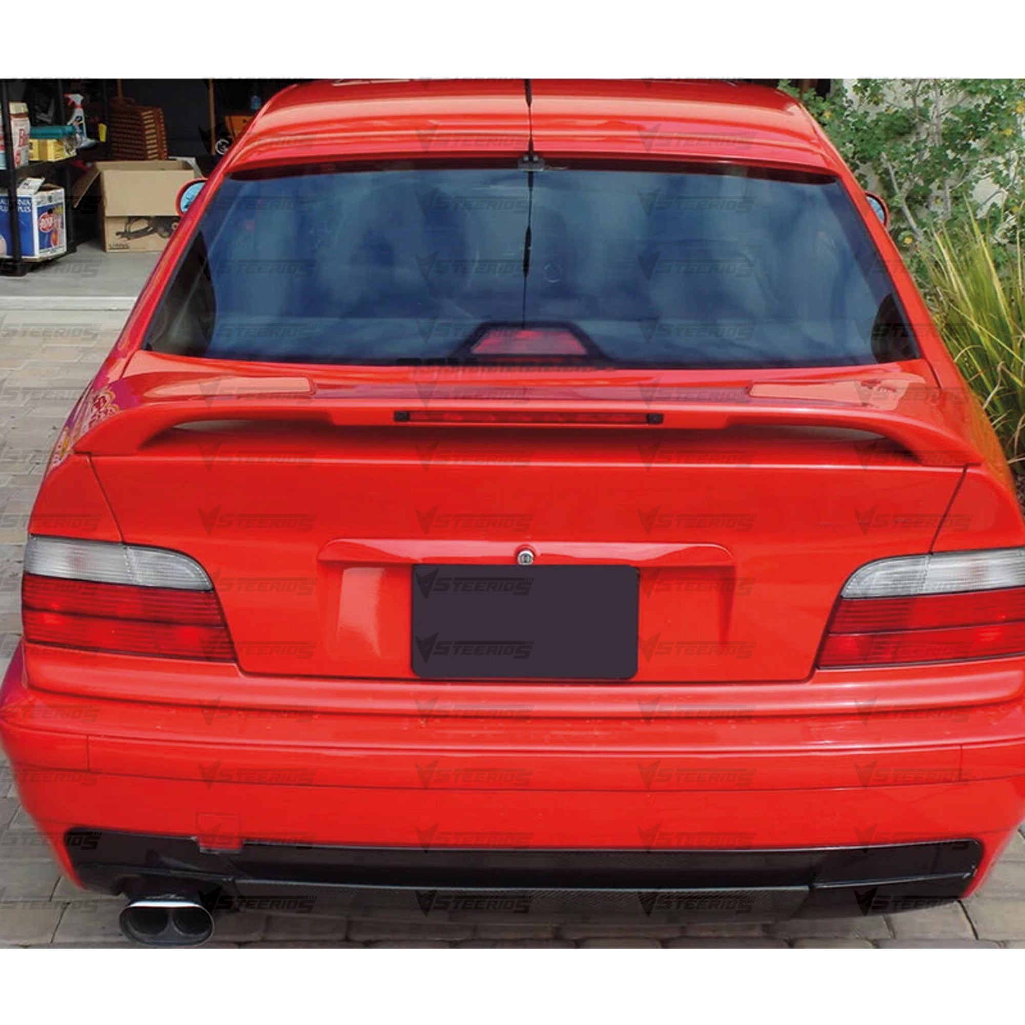 Roof Top Spoiler For BMW 3 Series E36 1995-2003 2 DOOR Piano Black ABS Plastic