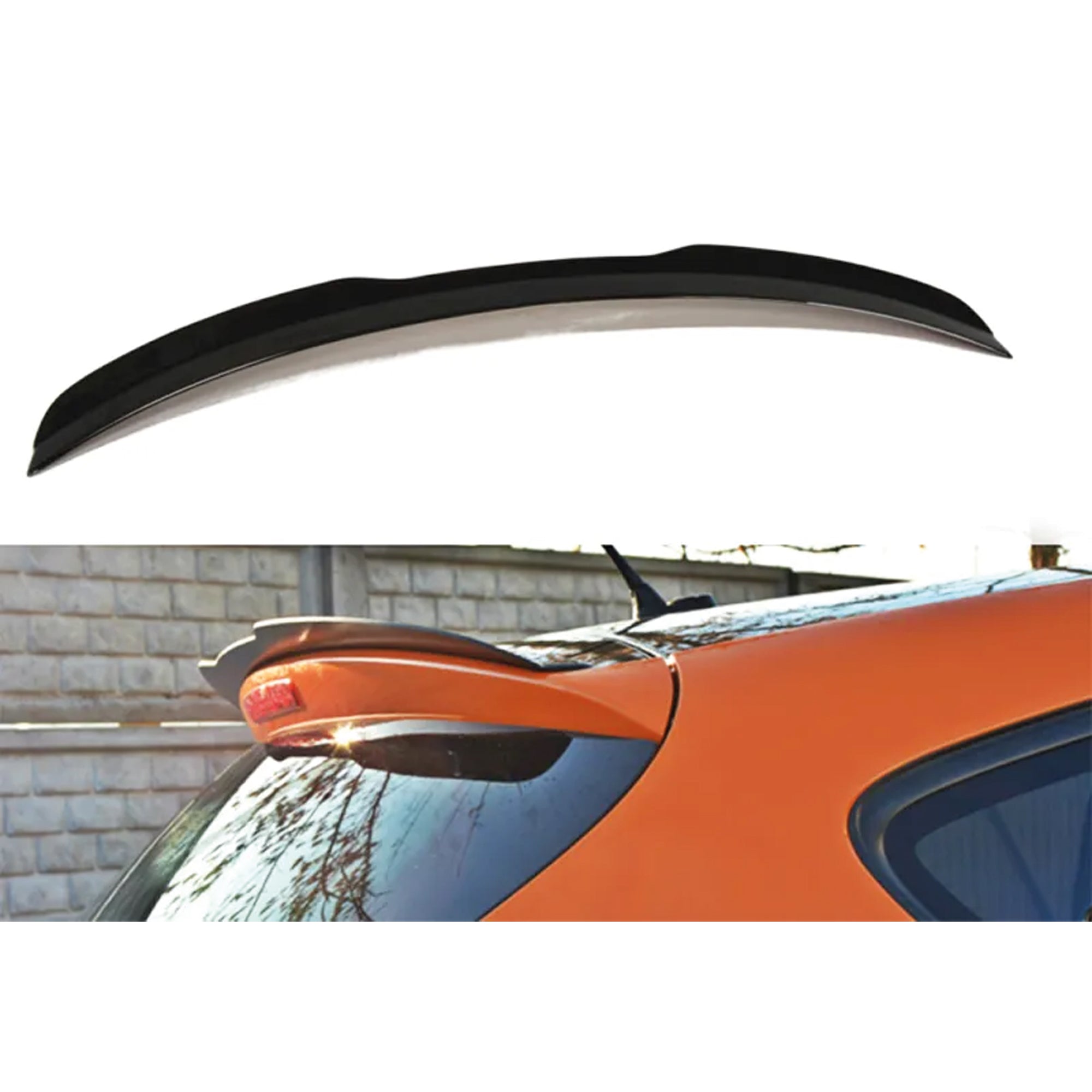 Rear Spoiler For Seat Leon MK2.5 Facelift Cupra FR 2009 - 2012 Piano Black ABS Plastic