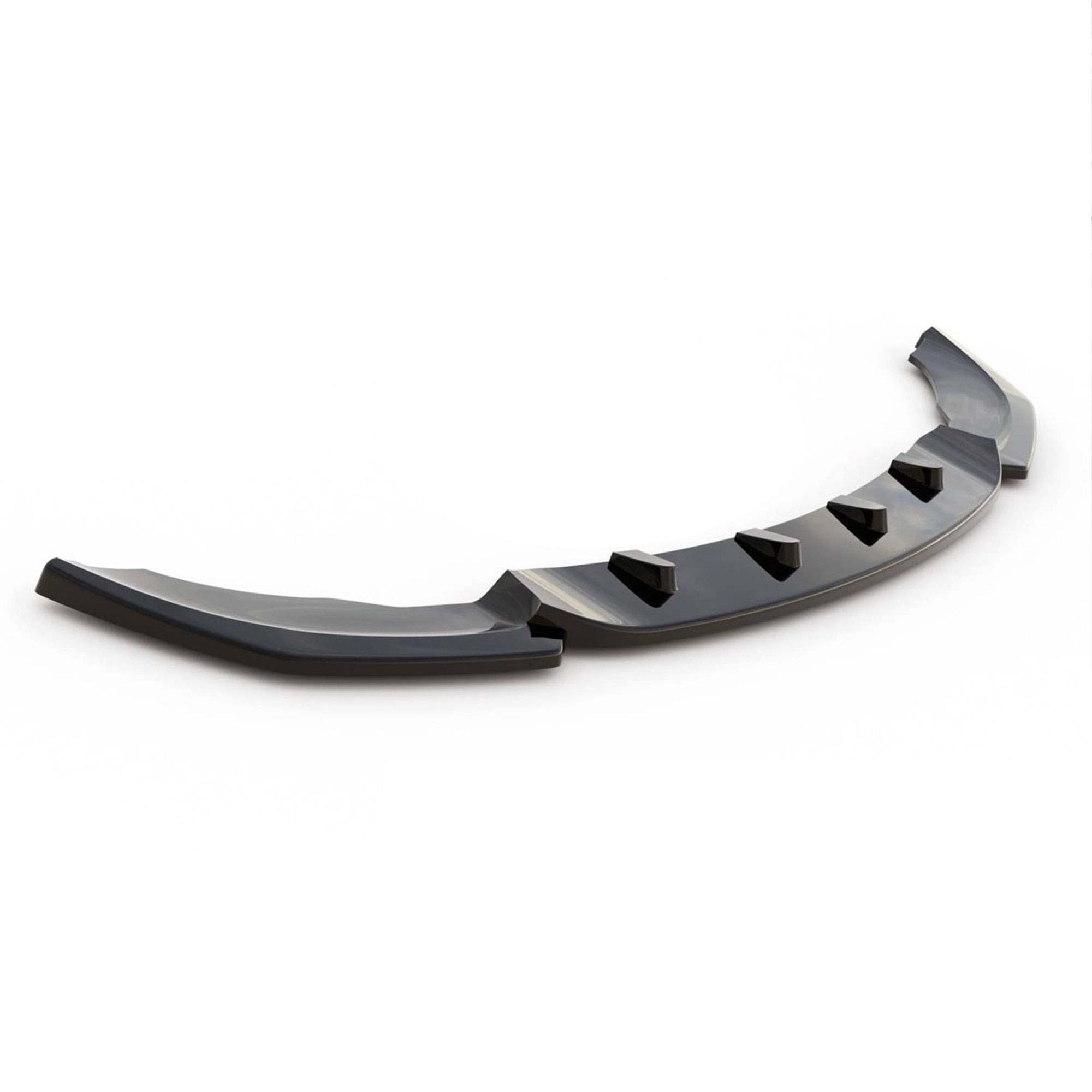 Front Bumper Lip Splitter for BMW 3 Series E46 Coupe 2003-2006 M Sport Technic V2, ABS Plastic Piano Black Vacuum Car Tuning Body Part Body Kit