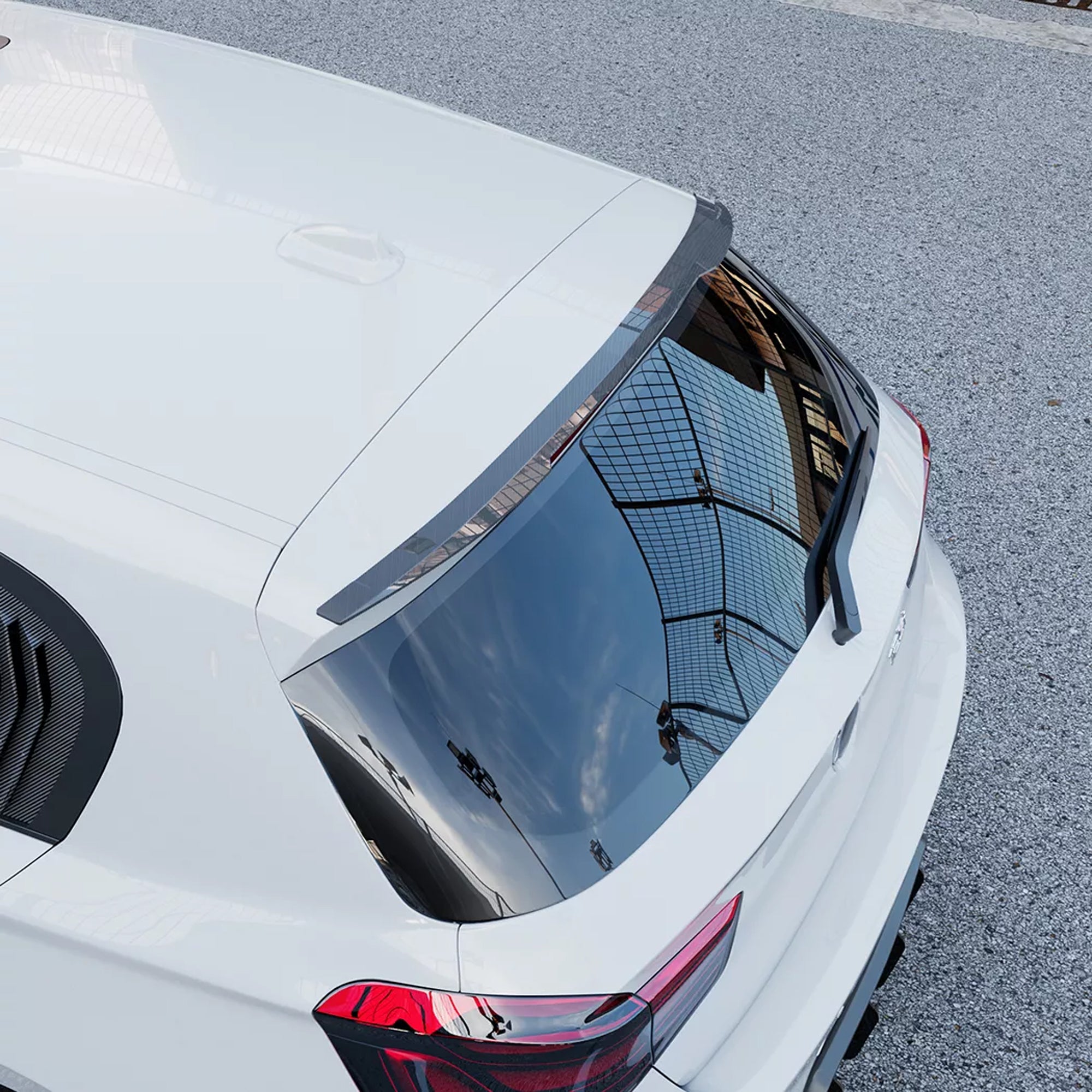Rear Roof Spoiler For BMW 1 Series F20 F21 2011-2019 Cap M4 Style Spoiler Piano Black ABS Plastic