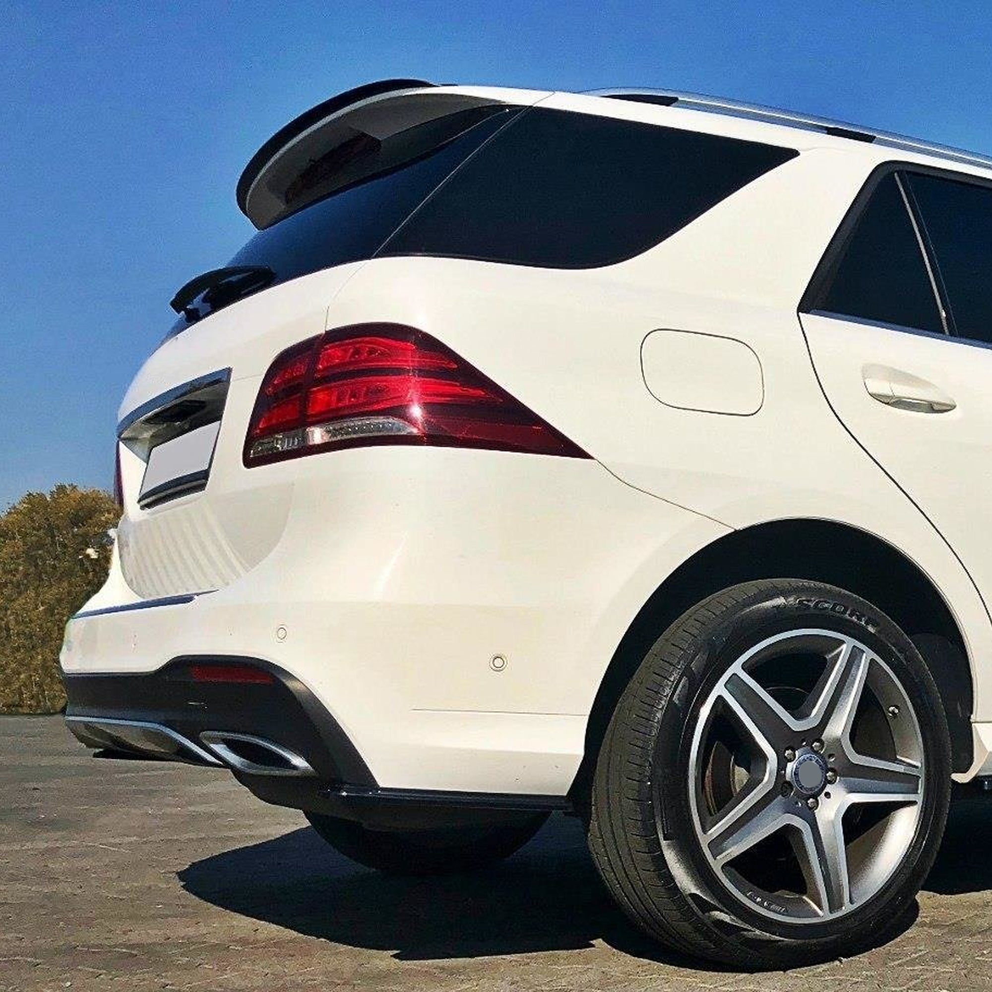Rear Roof Spoiler For Mercedes Benz GLE Class W166 2012-2018 Spoiler Piano Black ABS Plastic