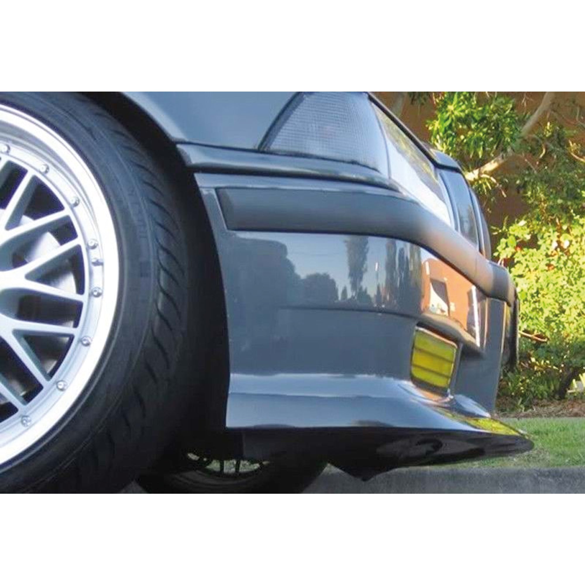 Front Bumper Lip Splitter for BMW 3 Series E36 M3 3 Series 1990-2000, ABS Plastic Piano Black Vacuum Car Tuning Body Part Body Kit