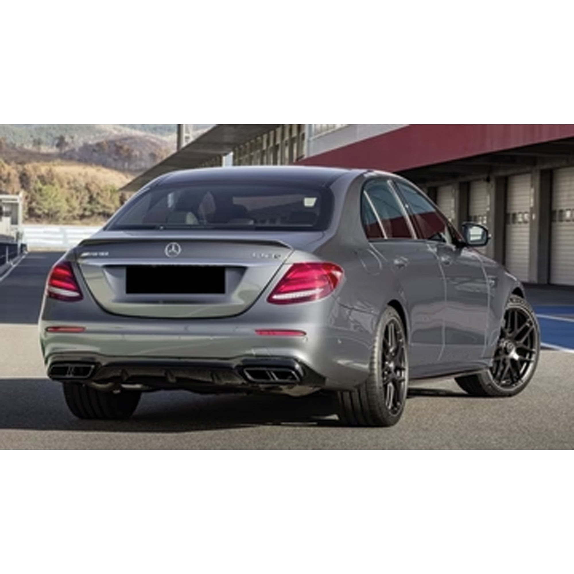 Rear Spoiler For Mercedes E Series W213 E63s 2016-2019 Piano Black ABS Plastic