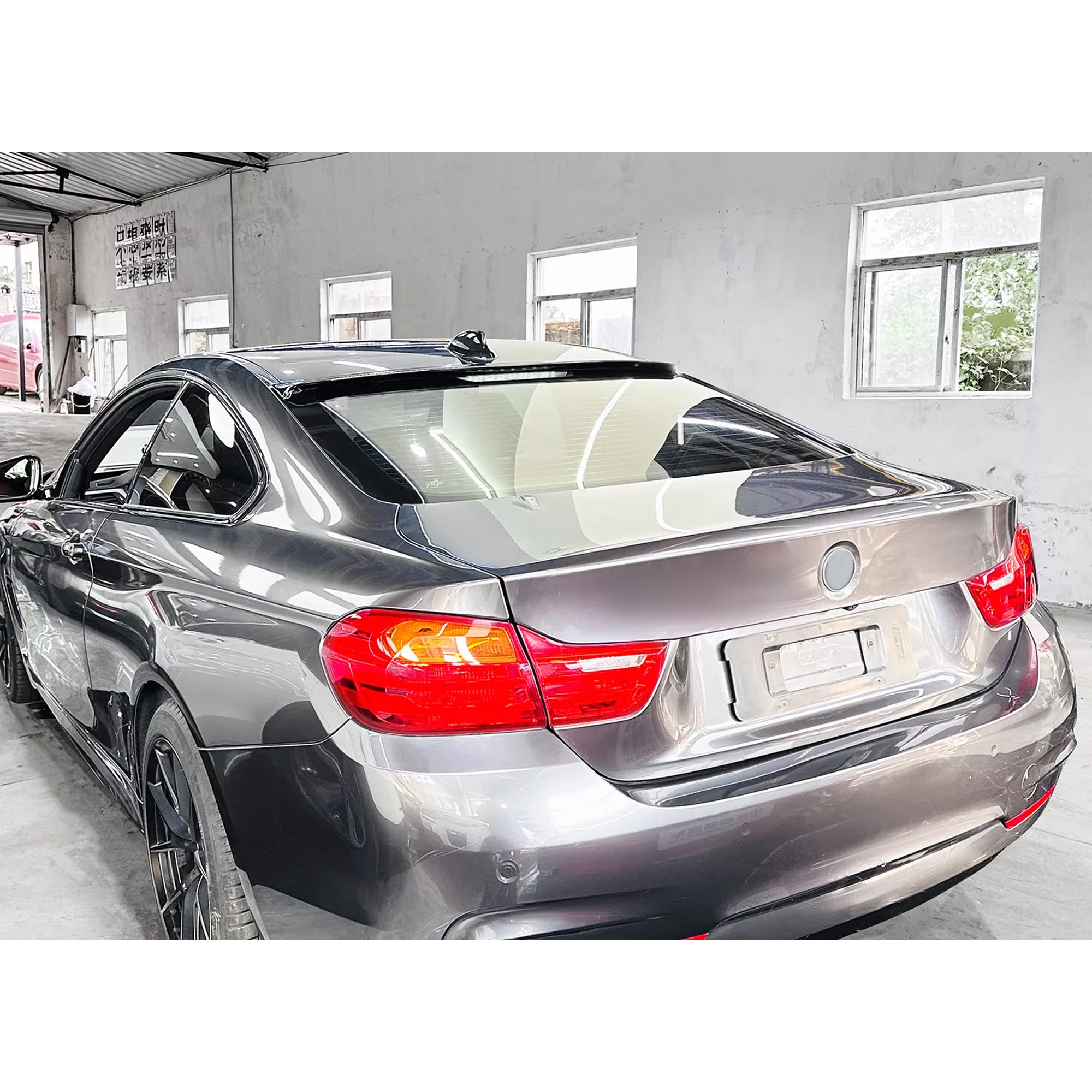 Roof Top Spoiler For BMW 4 Series F32 F82 2014-2020 Piano Black ABS Plastic