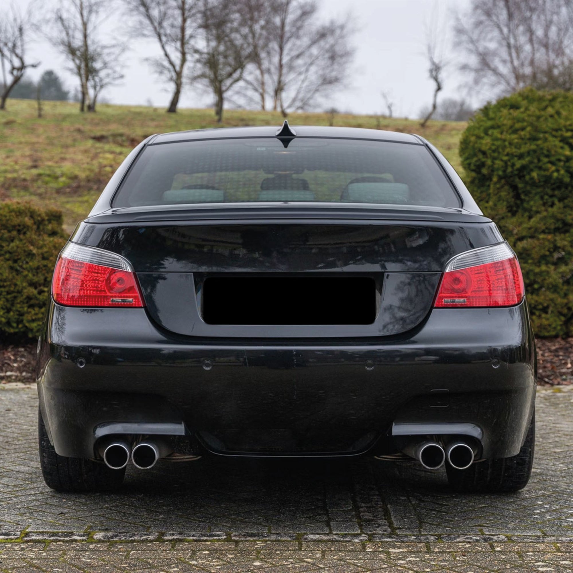 Rear Spoiler For BMW E60 5 Series M5 Style 2004-2010 520i 525i 530 Piano Black ABS Plastic