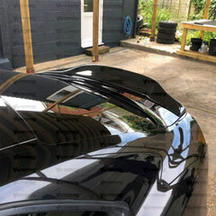Rear Trunk Spoiler For Audi A4 B8 2009-2016 R Style Spoiler Piano Black ABS Plastic