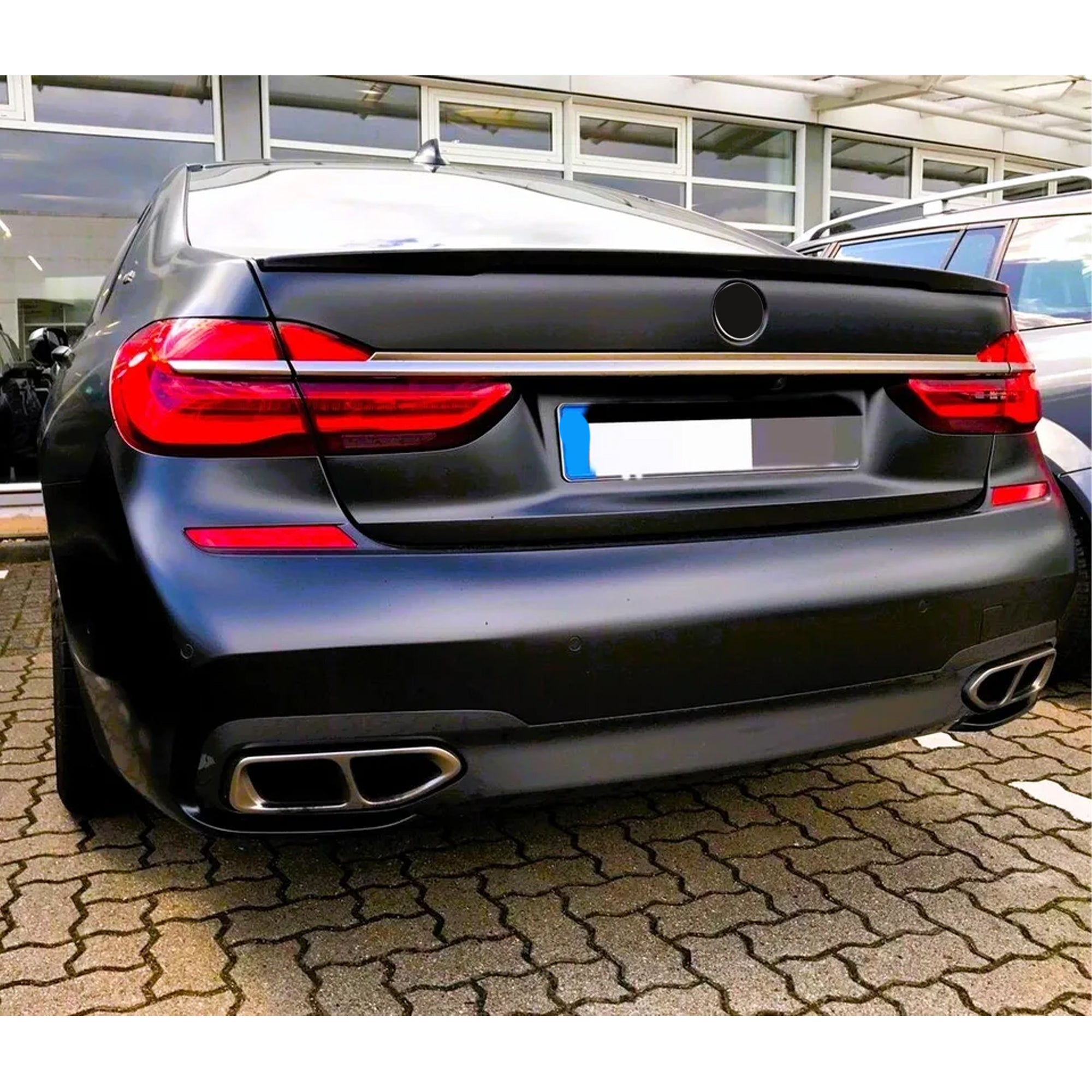 Rear Trunk Spoiler For BMW 7 Series G11 G12 2016-2022 M Performance Spoiler Piano Black ABS Plastic