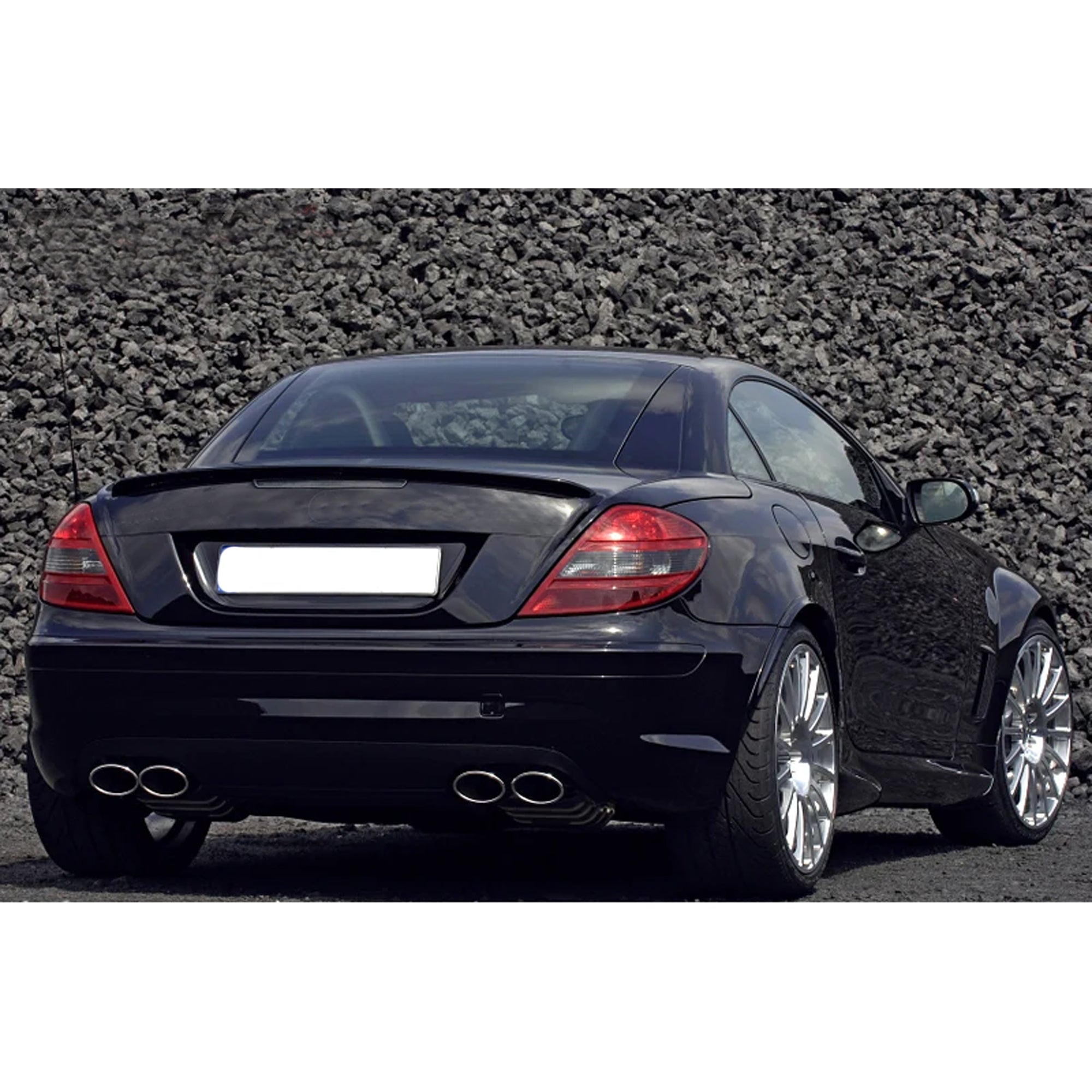 Rear Trunk Spoiler For Mercedes Benz SLK R171 2005-2010 Spoiler Piano Black ABS Plastic