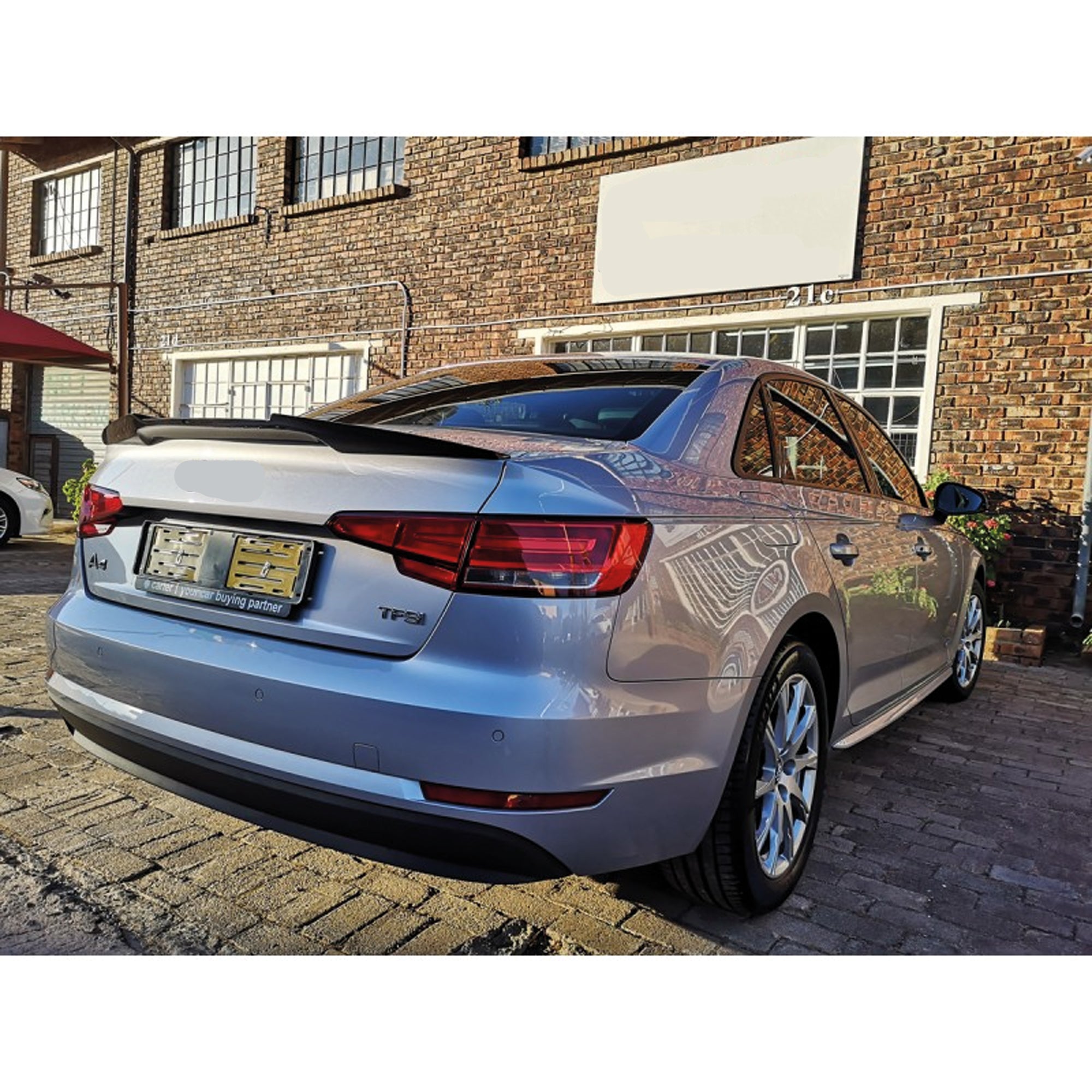 Rear Spoiler For Audi A4 SD B9 2019 M4 Style Piano Black ABS Plastic