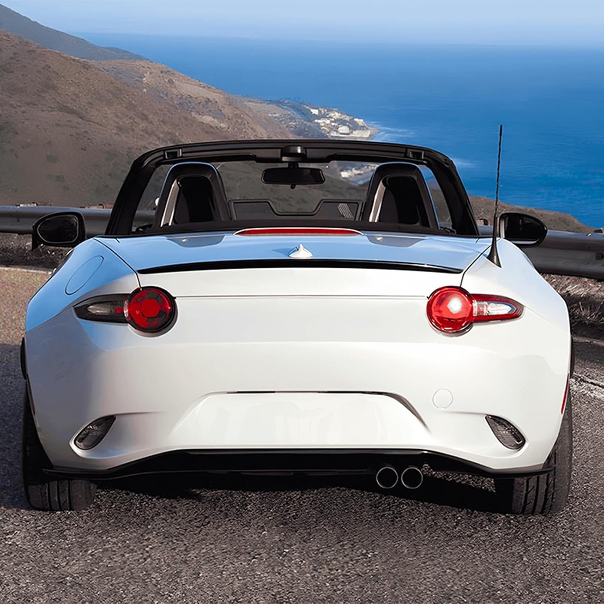 Rear Trunk Spoiler For Mazda MX-5 Miata 2016+ Spoiler Piano Black ABS Plastic