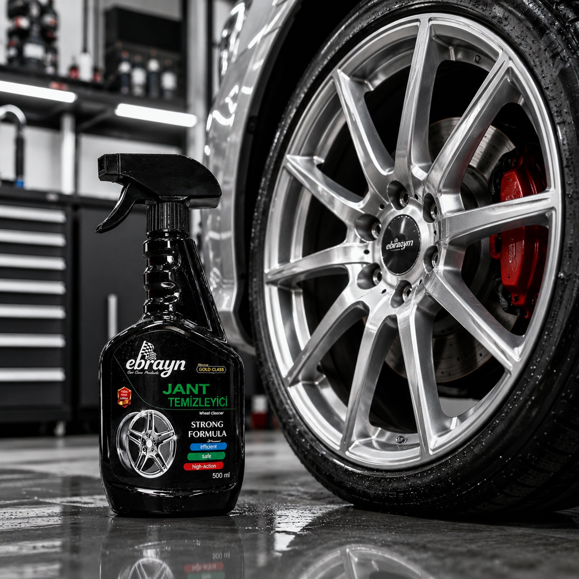 Wheel Cleaner 500ML – Powerful Alloy Rim Cleaning Spray, Brake Dust & Tar Remover, Deep Cleaning Car Care Formula