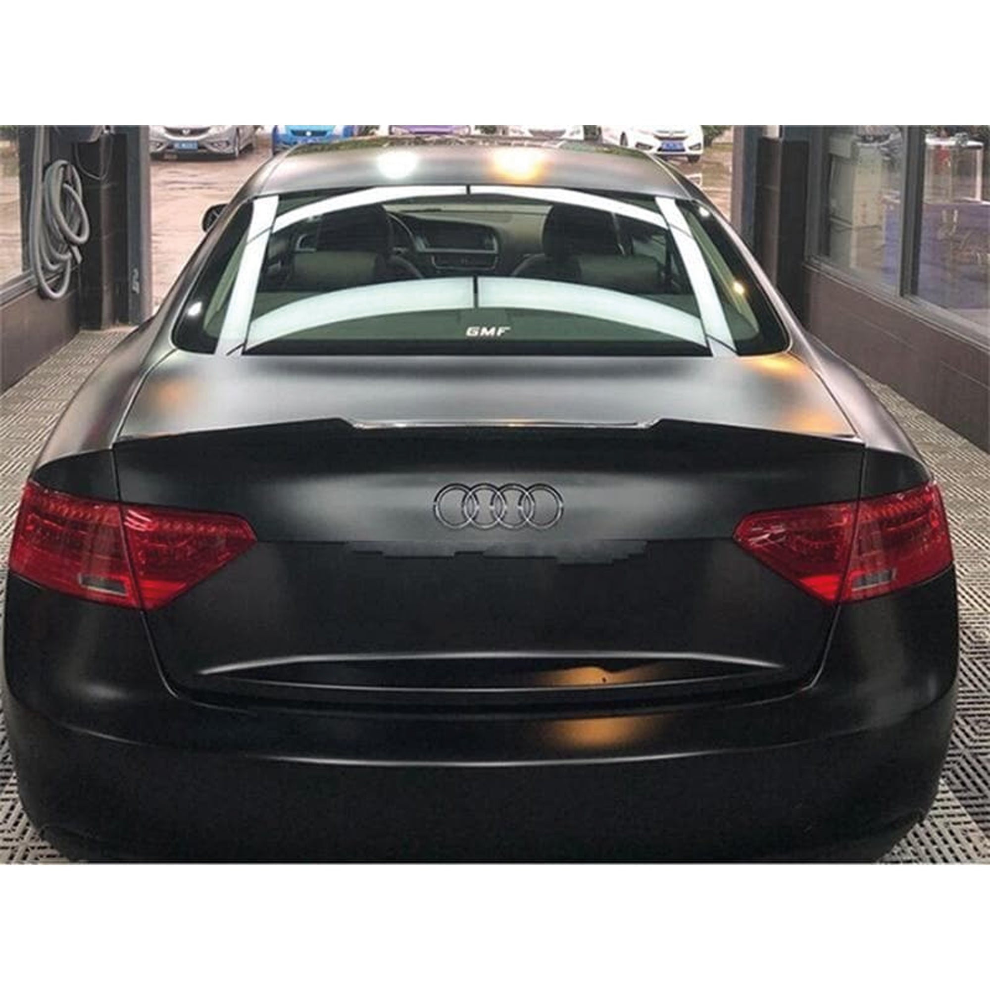 Rear Spoiler For Audi A5 B8 M4 Style 2009-2016 Sedan 4 Door Piano Black ABS Plastic