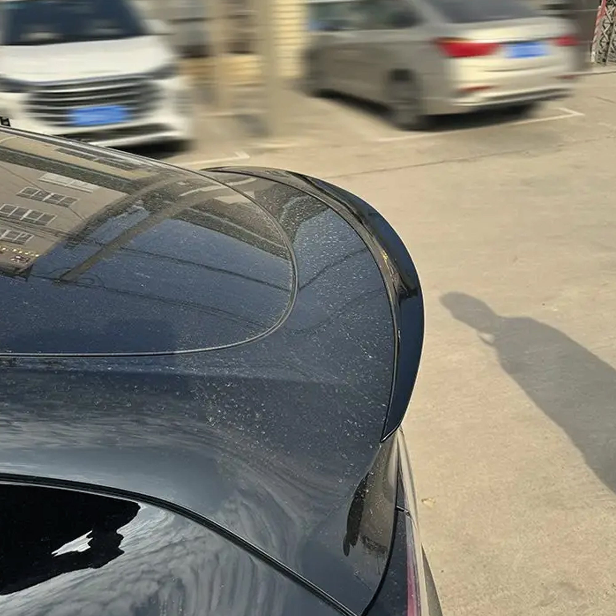 Rear Spoiler For Tesla Model Y 2019-2024 Piano Black ABS Plastic