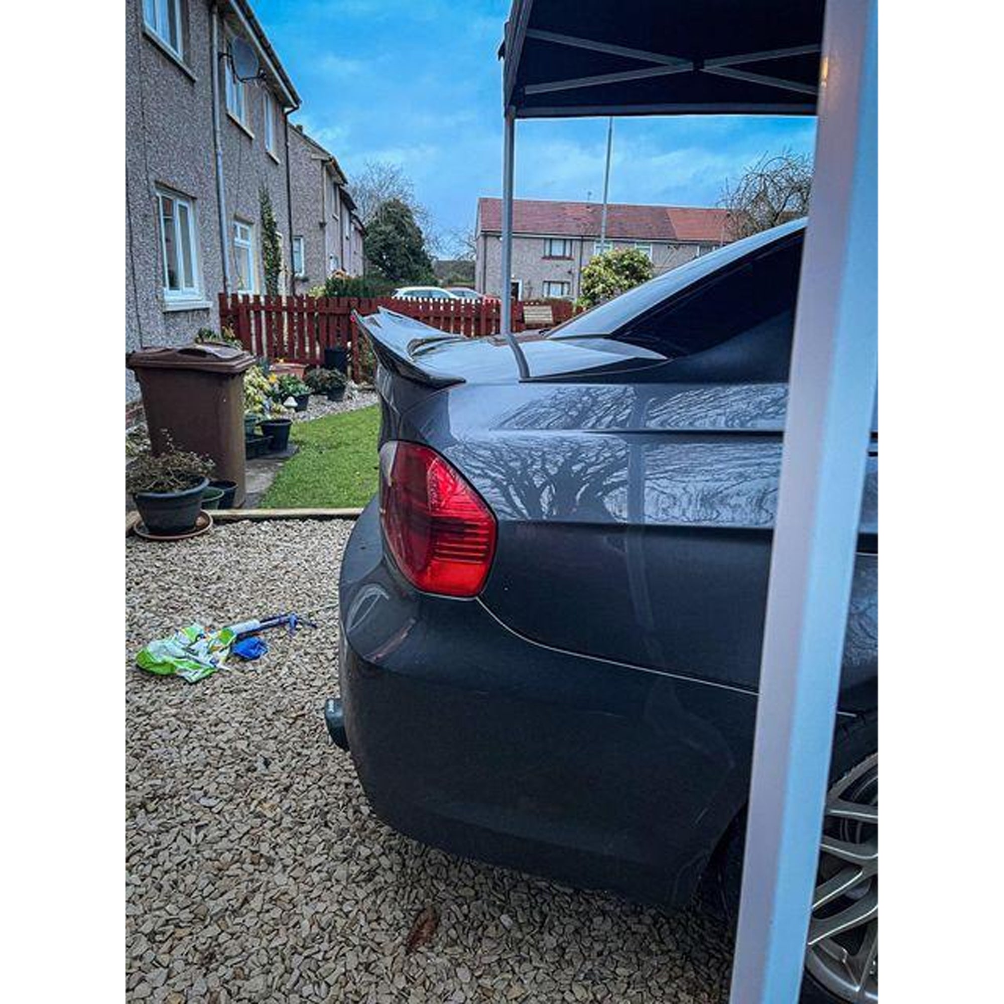 Rear Spoiler For BMW E90 3 Series PSM 2005-2012 Piano Black ABS Plastic