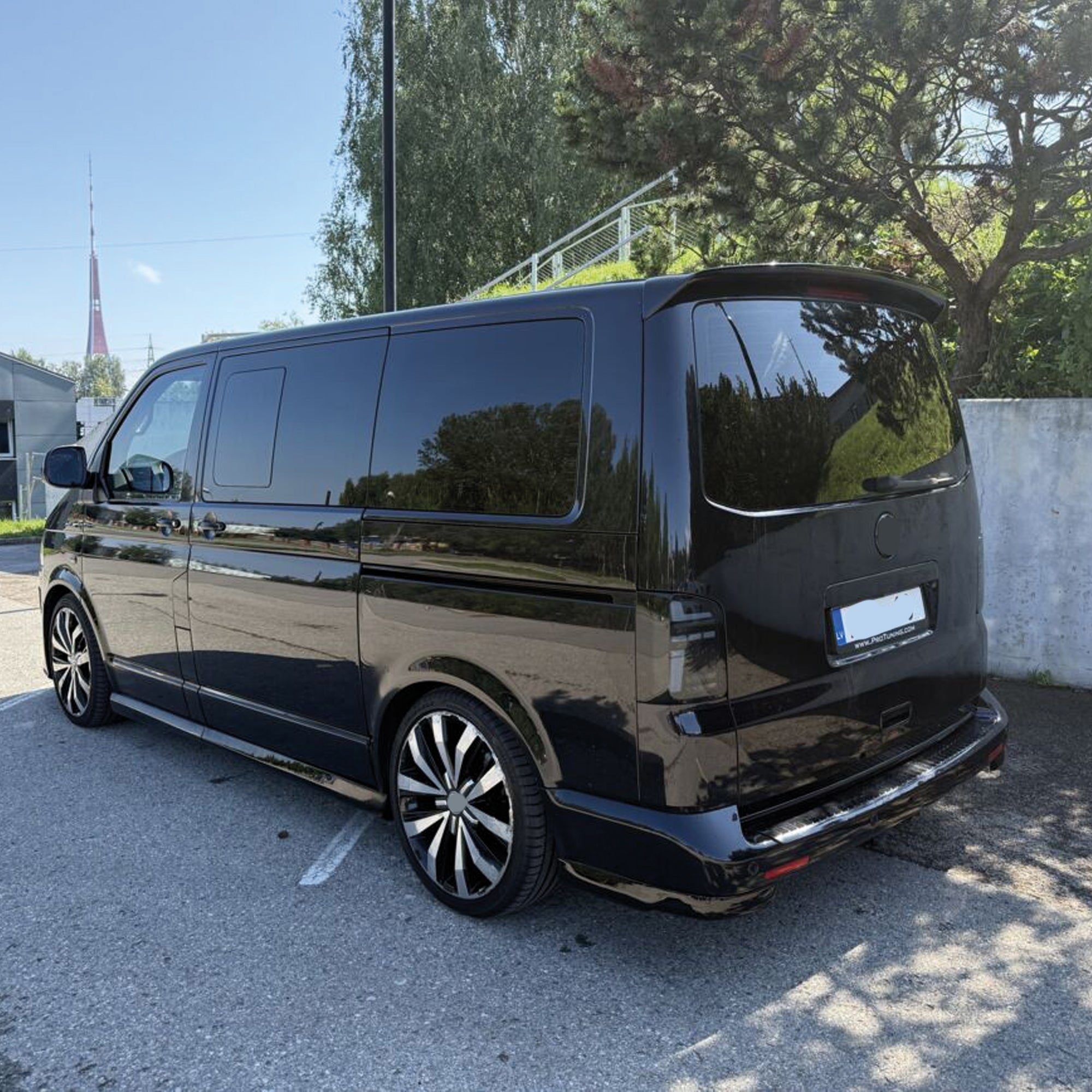 Rear Roof Spoiler For VW Transporter T5-T6 2003-2019 1 DOOR Spoiler Piano Black ABS Plastic