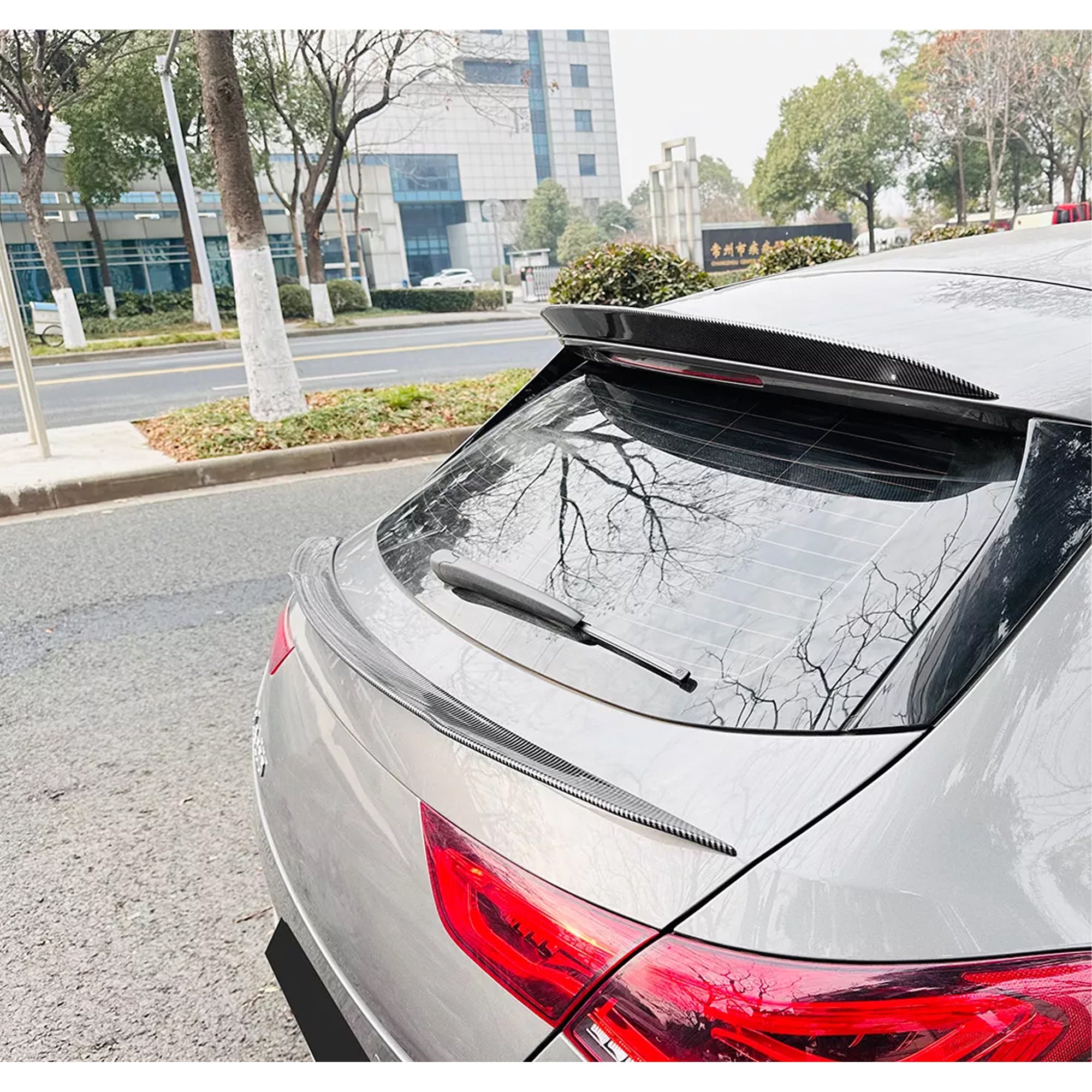 Rear Roof Spoiler For Mercedes Benz CLA Class X118 2020+ Spoiler Piano Black ABS Plastic
