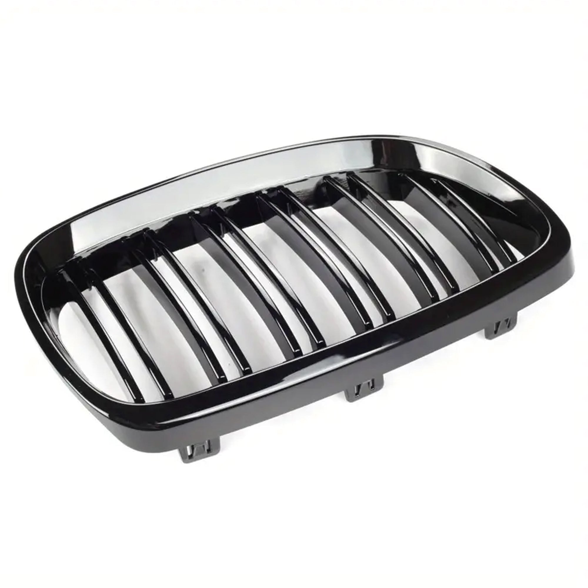 Front Bumper Kidney Racing Grille for BMW 5 Series E92 E93 2006-2009 Car Double Line Sport Grill Glossy Black Cover