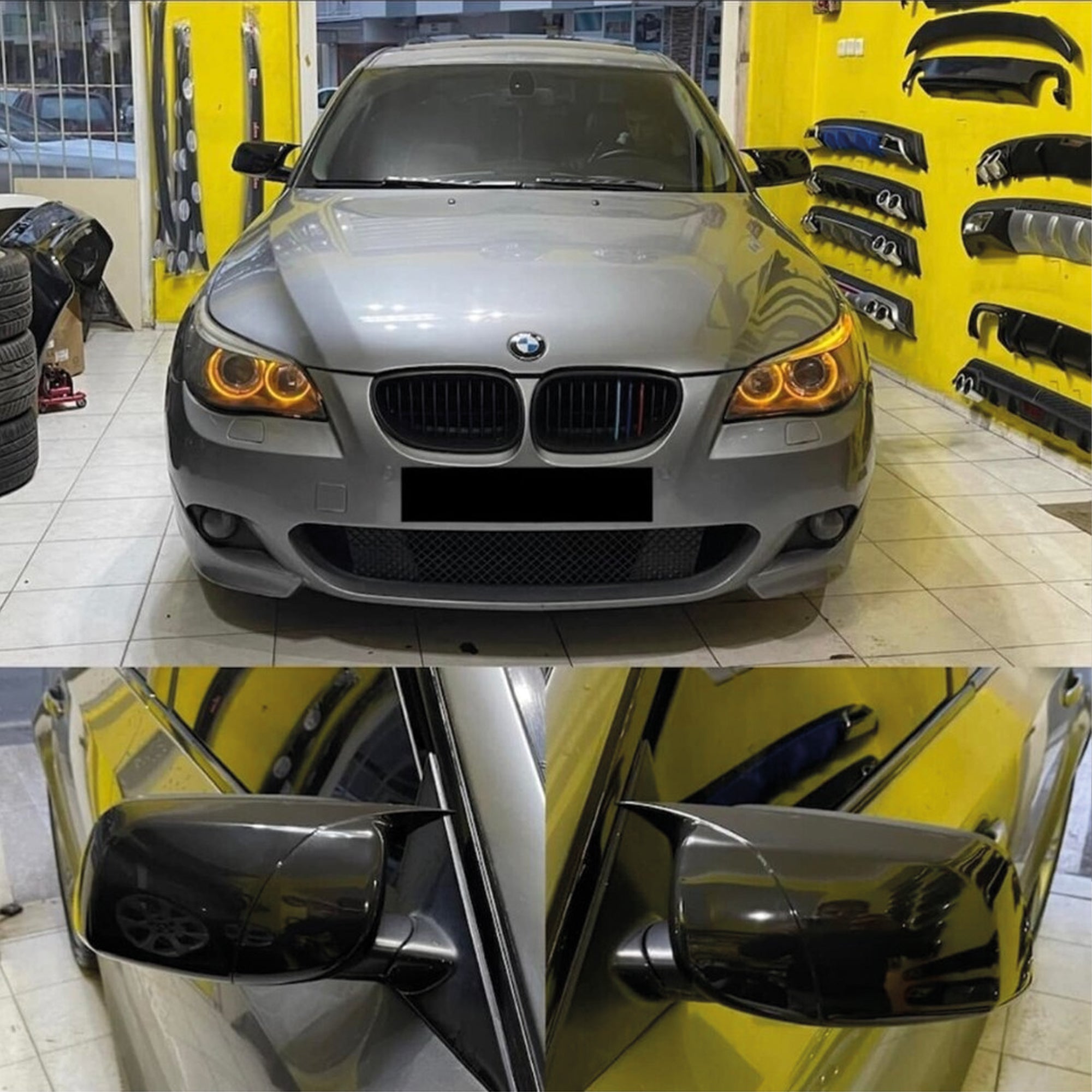 Mirror Cover for BMW E60 2003-2010 E60-E60 LCI Batman Model