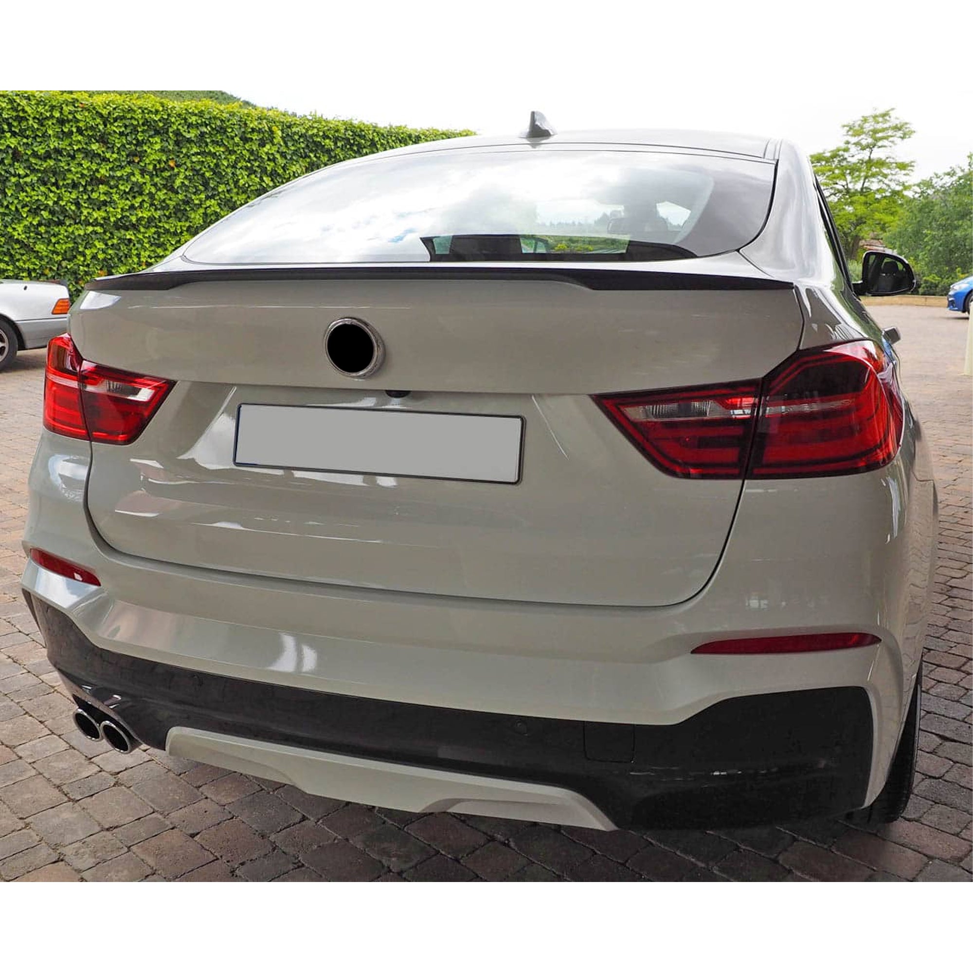 Rear Trunk Spoiler For BMW X4 F26 2014-2018 M Performance Spoiler Piano Black ABS Plastic