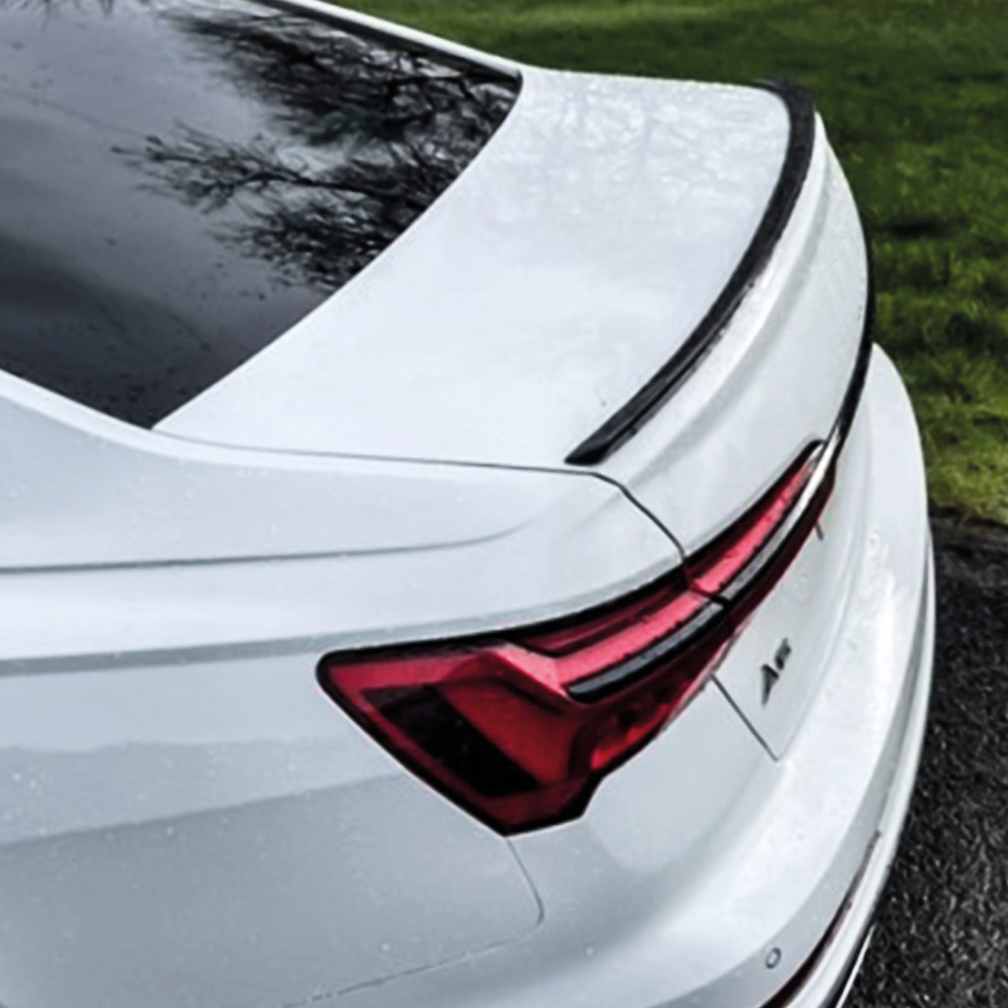 Rear Spoiler For Audi A6 C8 Sedan S4 Trunk Spoiler Piano Black ABS Plastic
