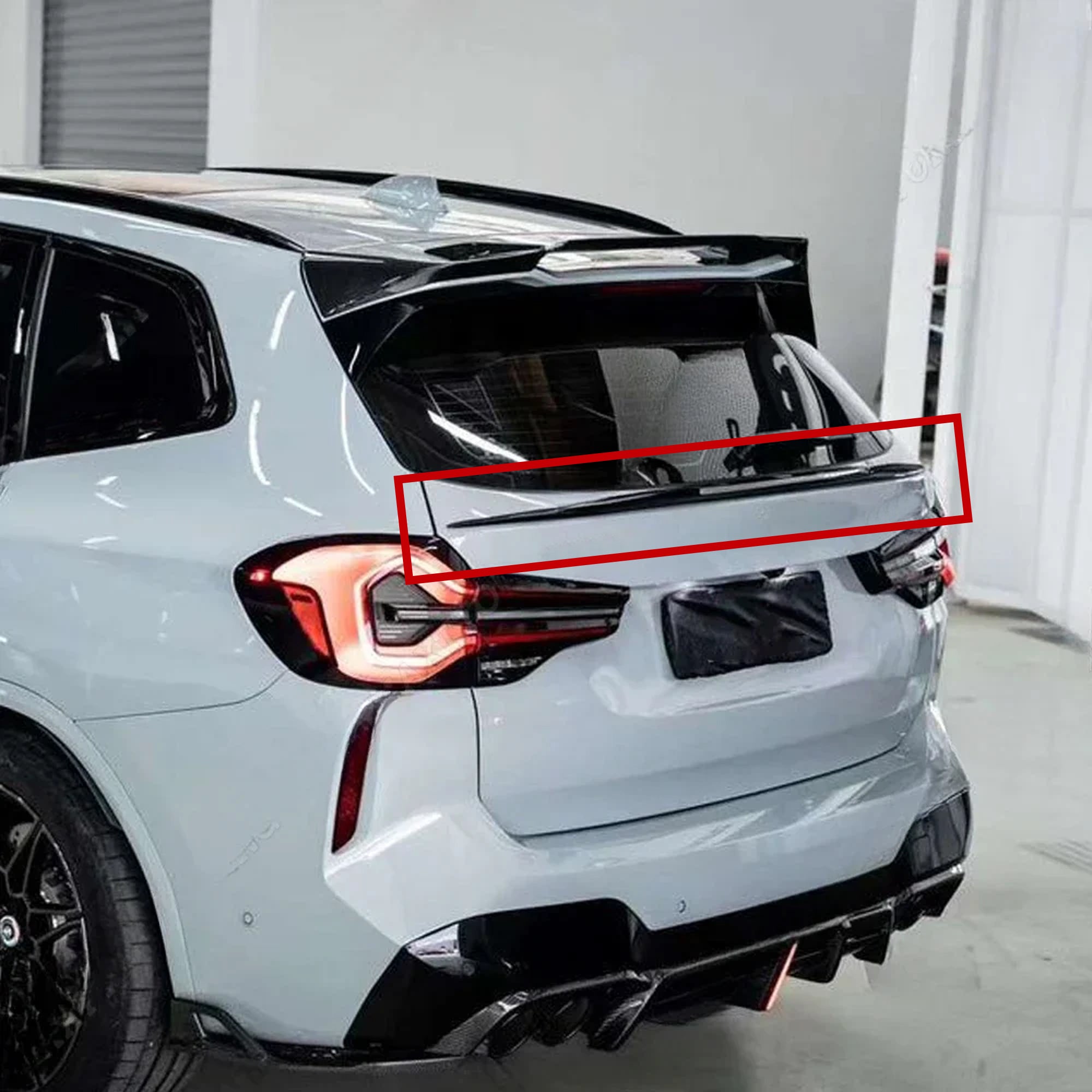Rear Trunk Spoiler For BMW X3 G01 2018+ TRUNK M4 Style Spoiler Piano Black ABS Plastic