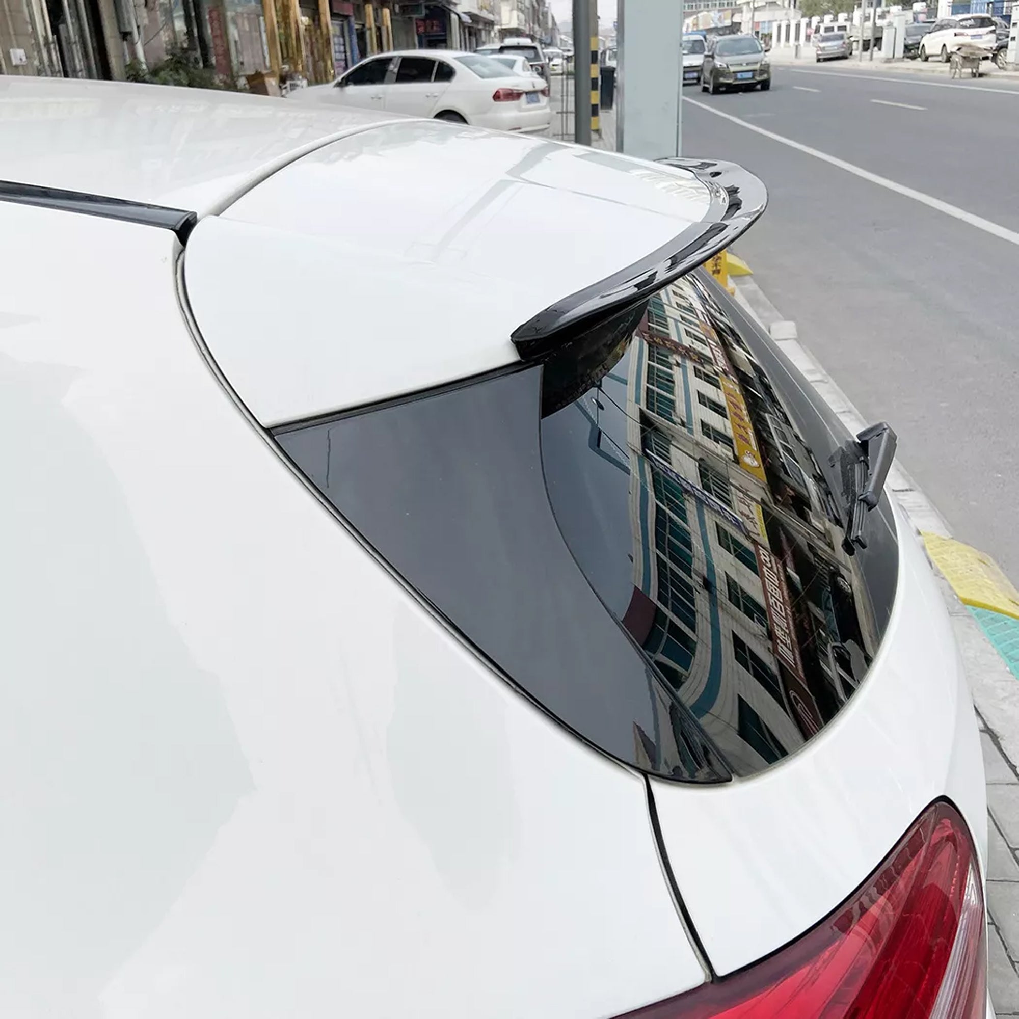 Rear Roof Spoiler For Mercedes Benz A Class W176 2013-2018 Spoiler Piano Black ABS Plastic