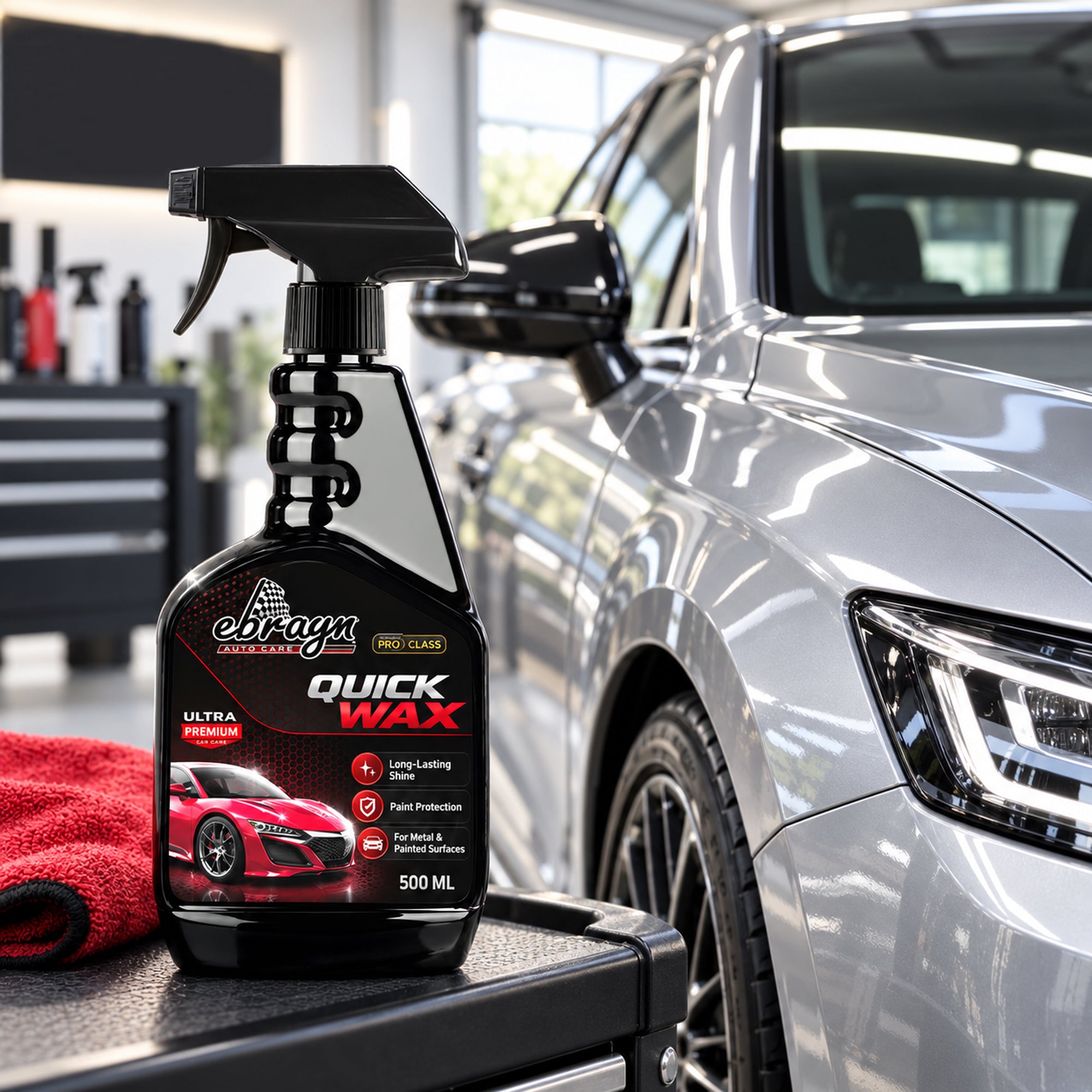 Auto Care Quick Wax Spray 500 ML – High Gloss Paint Protection for Painted & Metal Surfaces