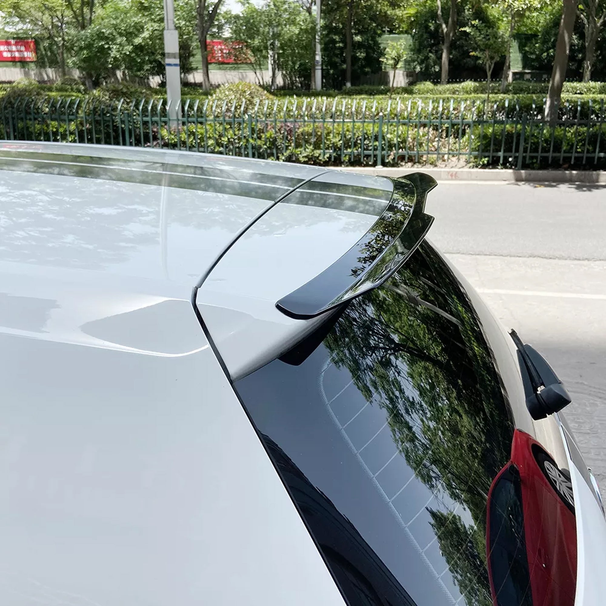 Rear Roof Spoiler For VW Volkswagen Golf MK7 MK7.5 GTI R 2013-2019 Cap Style Spoiler Piano Black ABS Plastic