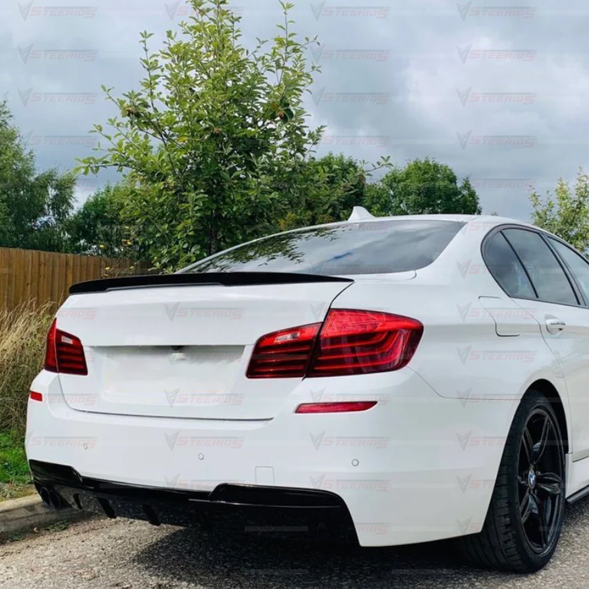 Rear Spoiler For BMW 5 Series F10 2010-2017 M Performance Style 520i 535i 528i Piano Black ABS Plastic