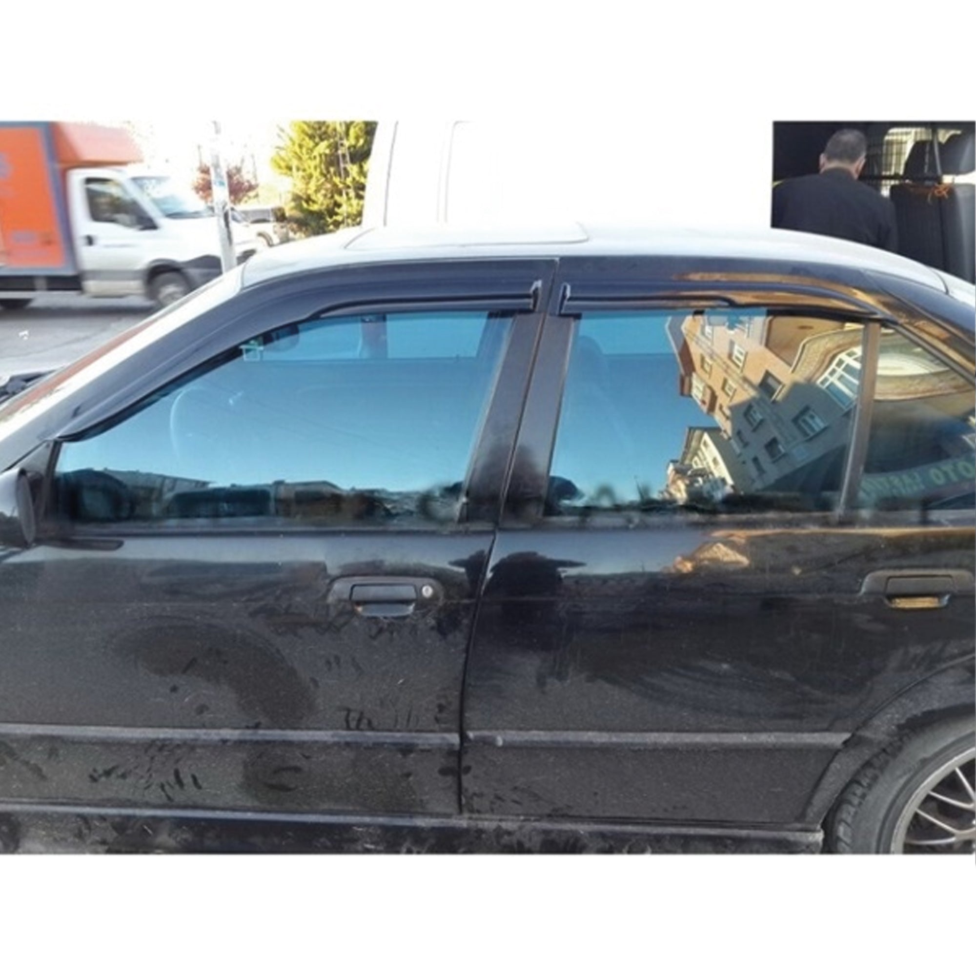 Window Visor for BMW E36 3 Series 1991-1998 4pcs Rain Guard Wind Deflector