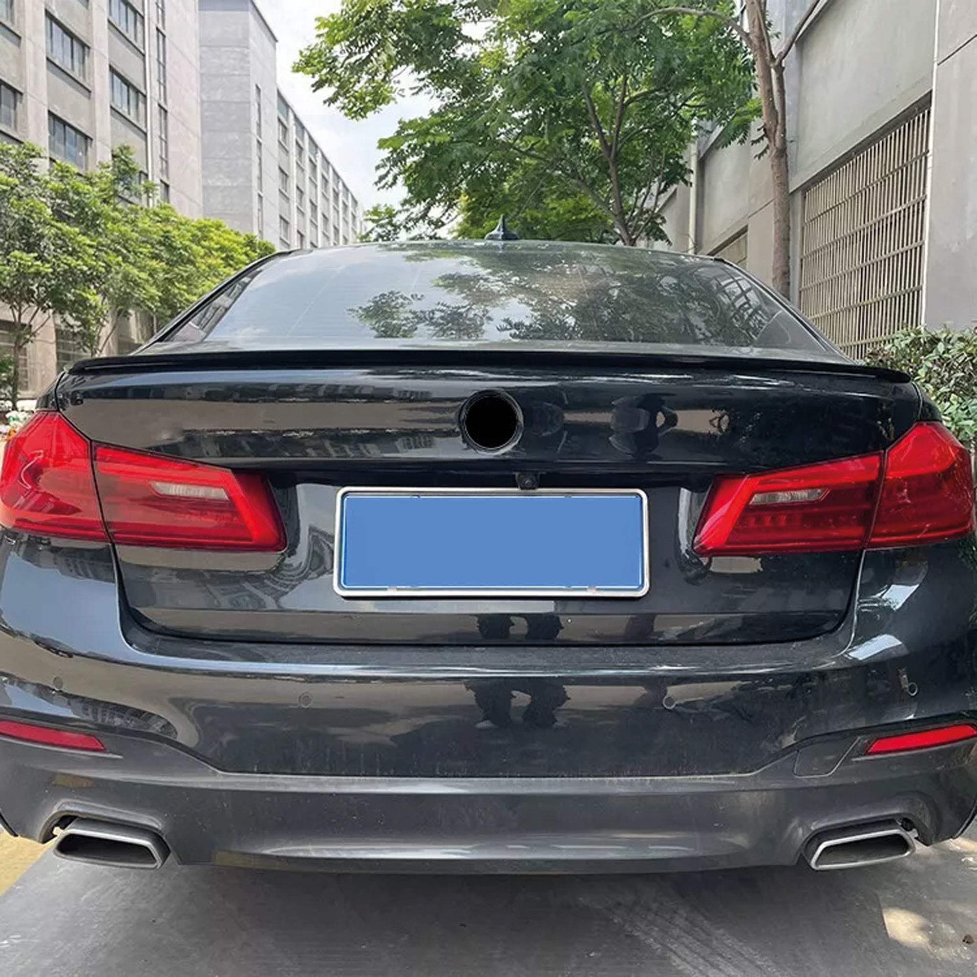 Rear Spoiler For BMW 5 Series G30 M5 Style 2020 Piano Black ABS Plastic