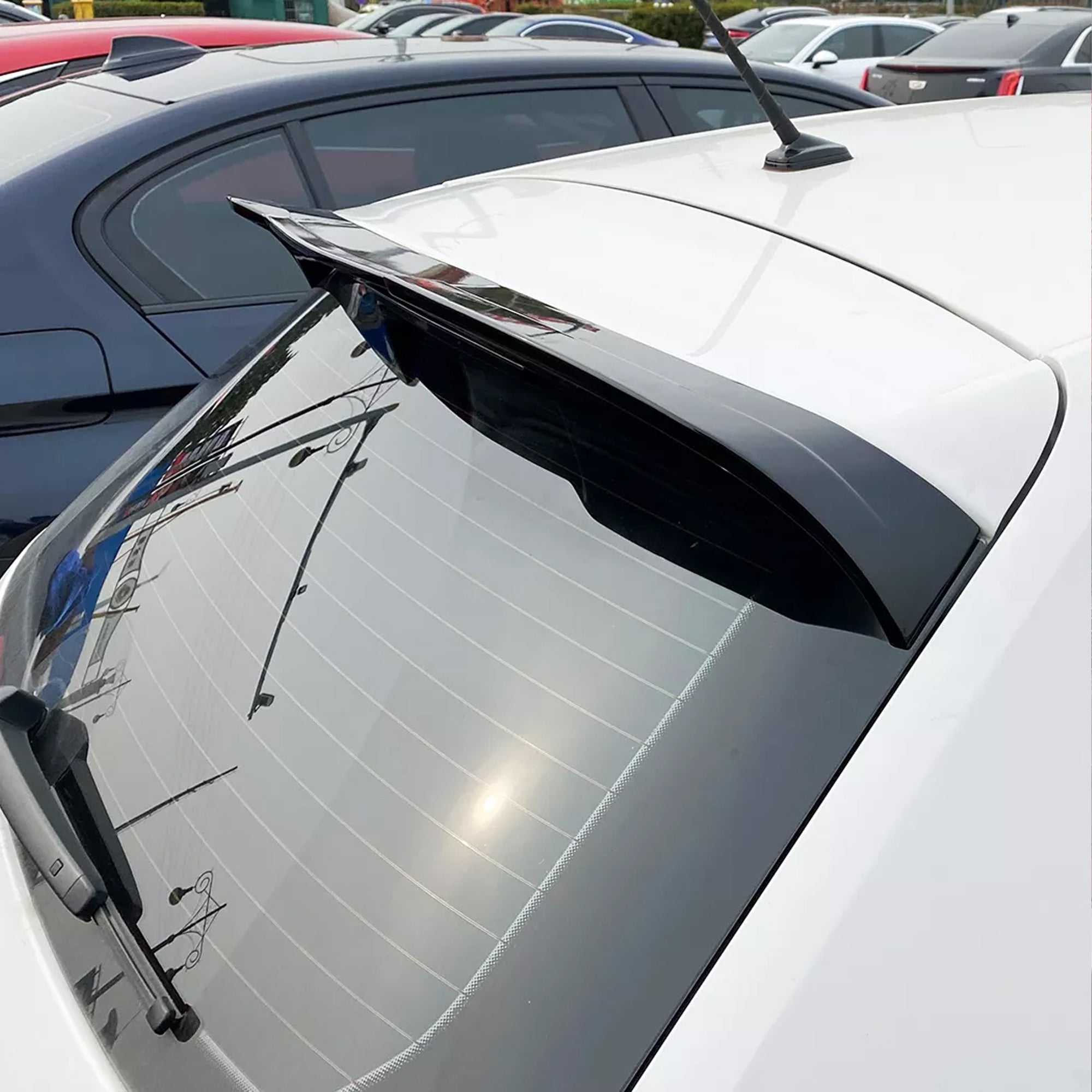 Rear Trunk Spoiler For VW Volkswagen Polo MK6 2018+ up to GTI Spoiler Piano Black ABS Plastic