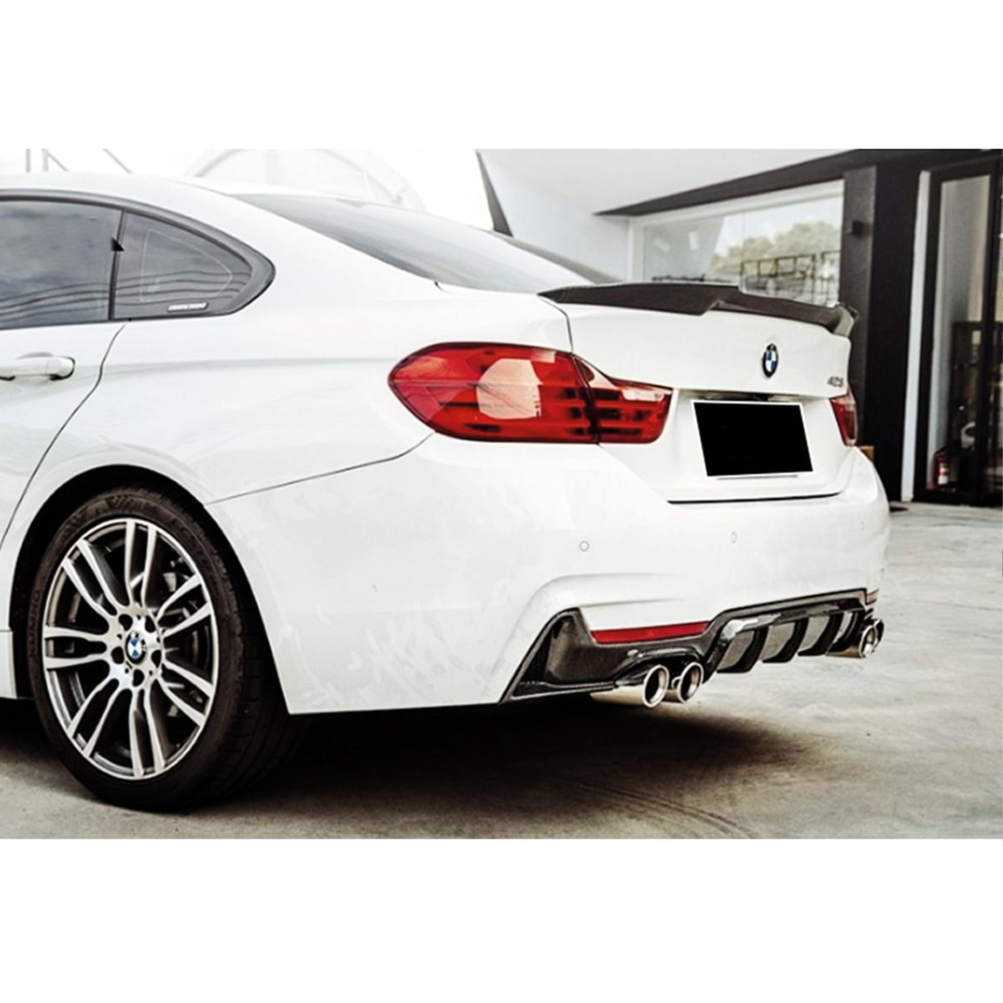 Rear Spoiler For BMW 4 Series F36 M4 Type 2014 2020 Piano Black ABS Plastic