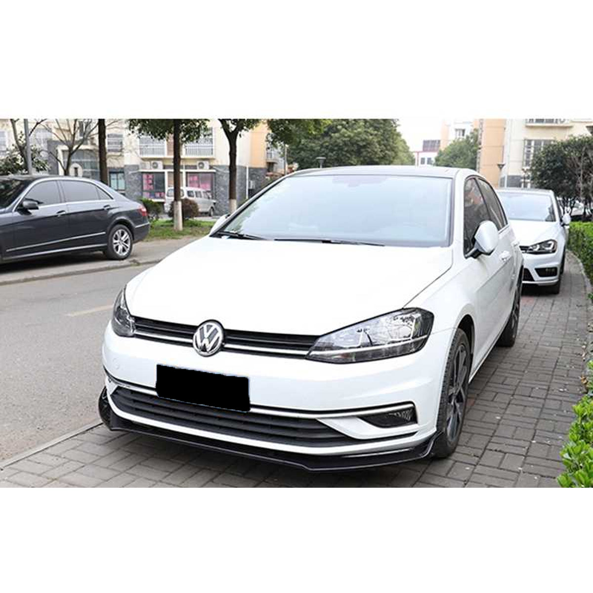 Front Bumper Lip for Volkswagen VW Golf 7 / 7,5 2013-2019 Golf Model G-Type Adjustable All Car