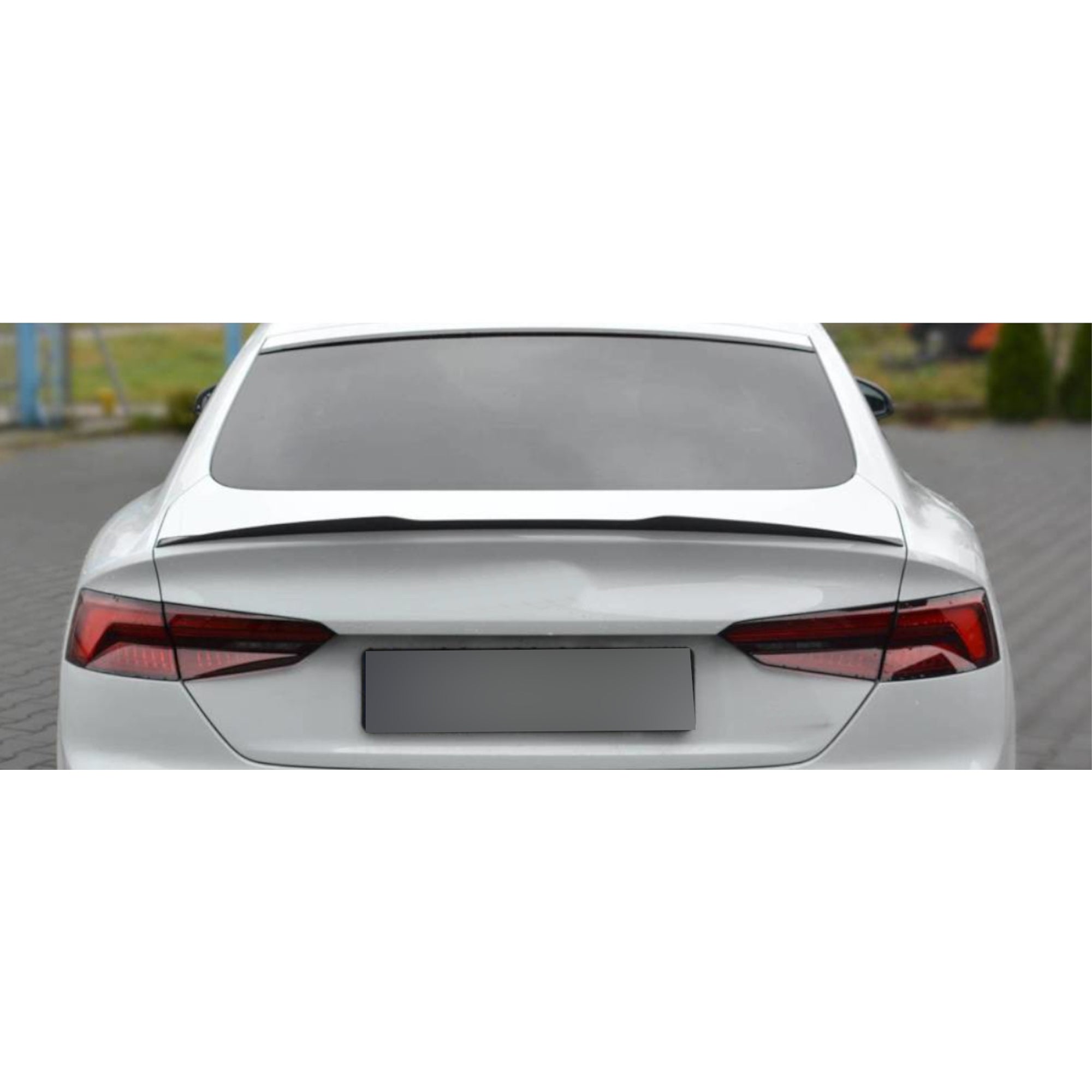 Rear Trunk Spoiler For Audi A5 F5 Coupe 2-doors 2017-2024 M4 Style Spoiler Piano Black ABS Plastic