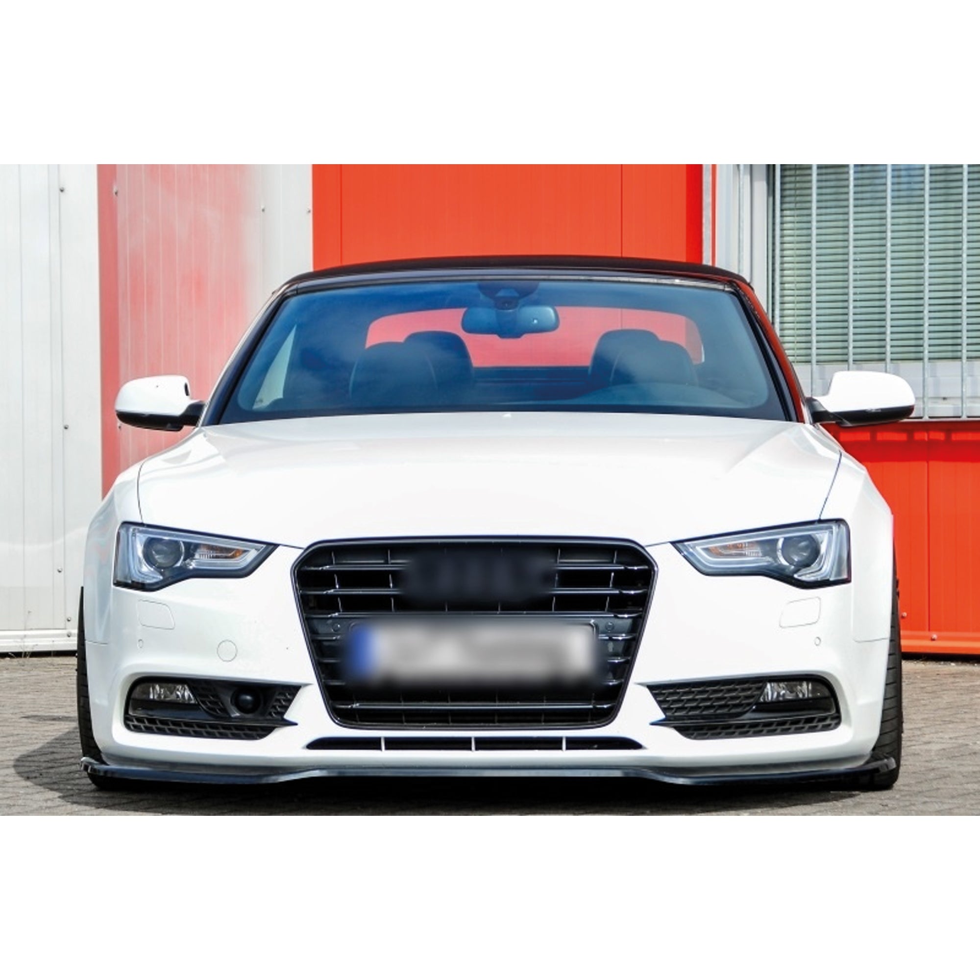 Front Bumper Lip Splitter for AUDİ A5 B8 FL 2012-2016, ABS Plastic Piano Black Vacuum Car Tuning Body Part Body Kit