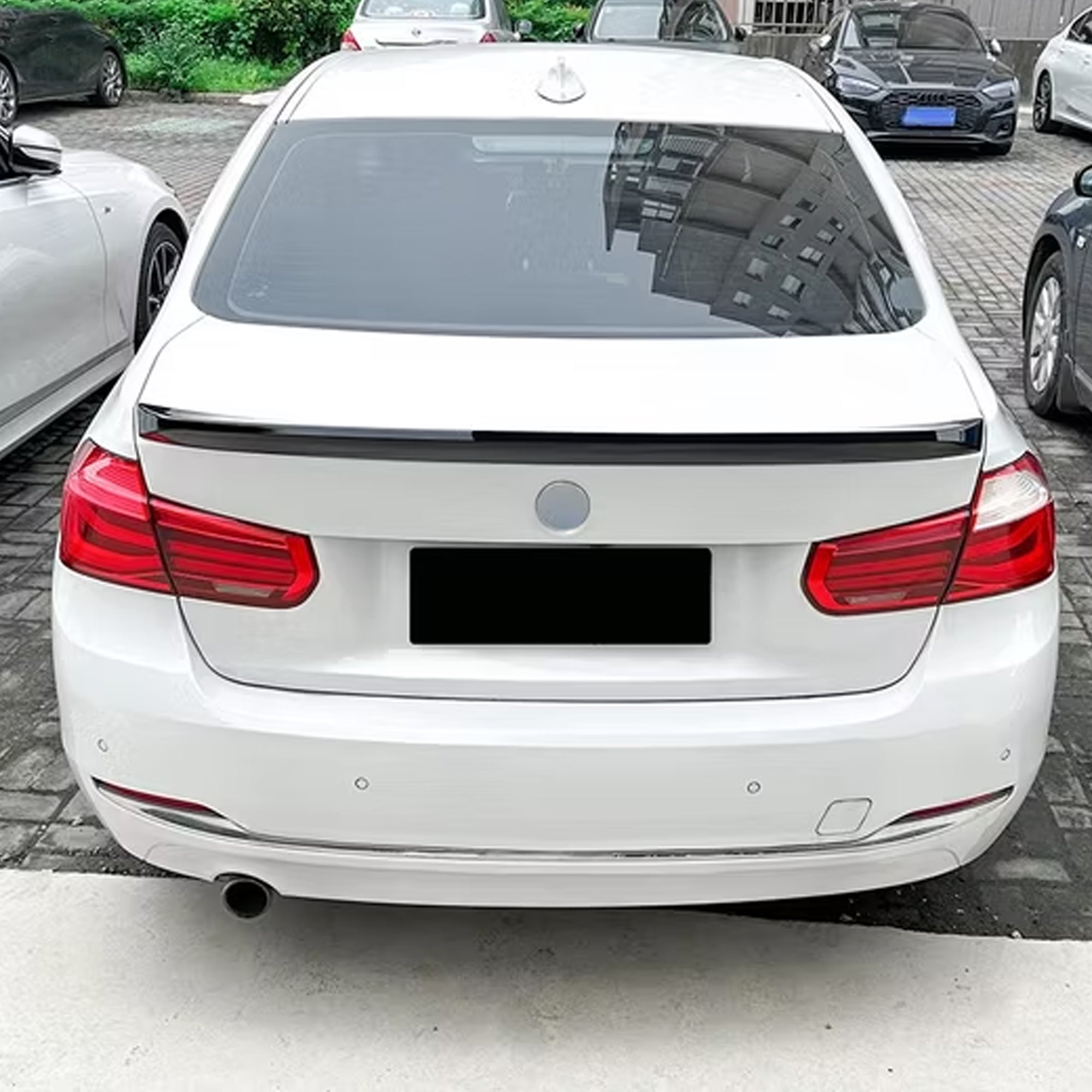 Rear Trunk Spoiler For BMW 3 Series F30 2013-2019 CSL Style Spoiler Piano Black ABS Plastic