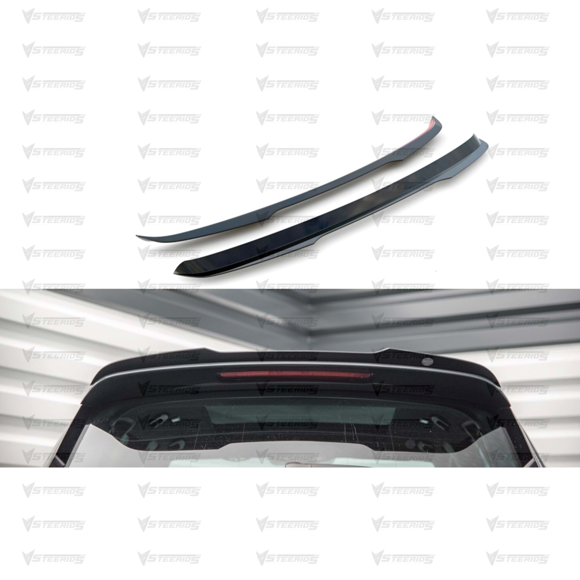 Roof Top Spoiler For Cupra Ateca Mx Cap Spoiler 2021+ Piano Black ABS Plastic
